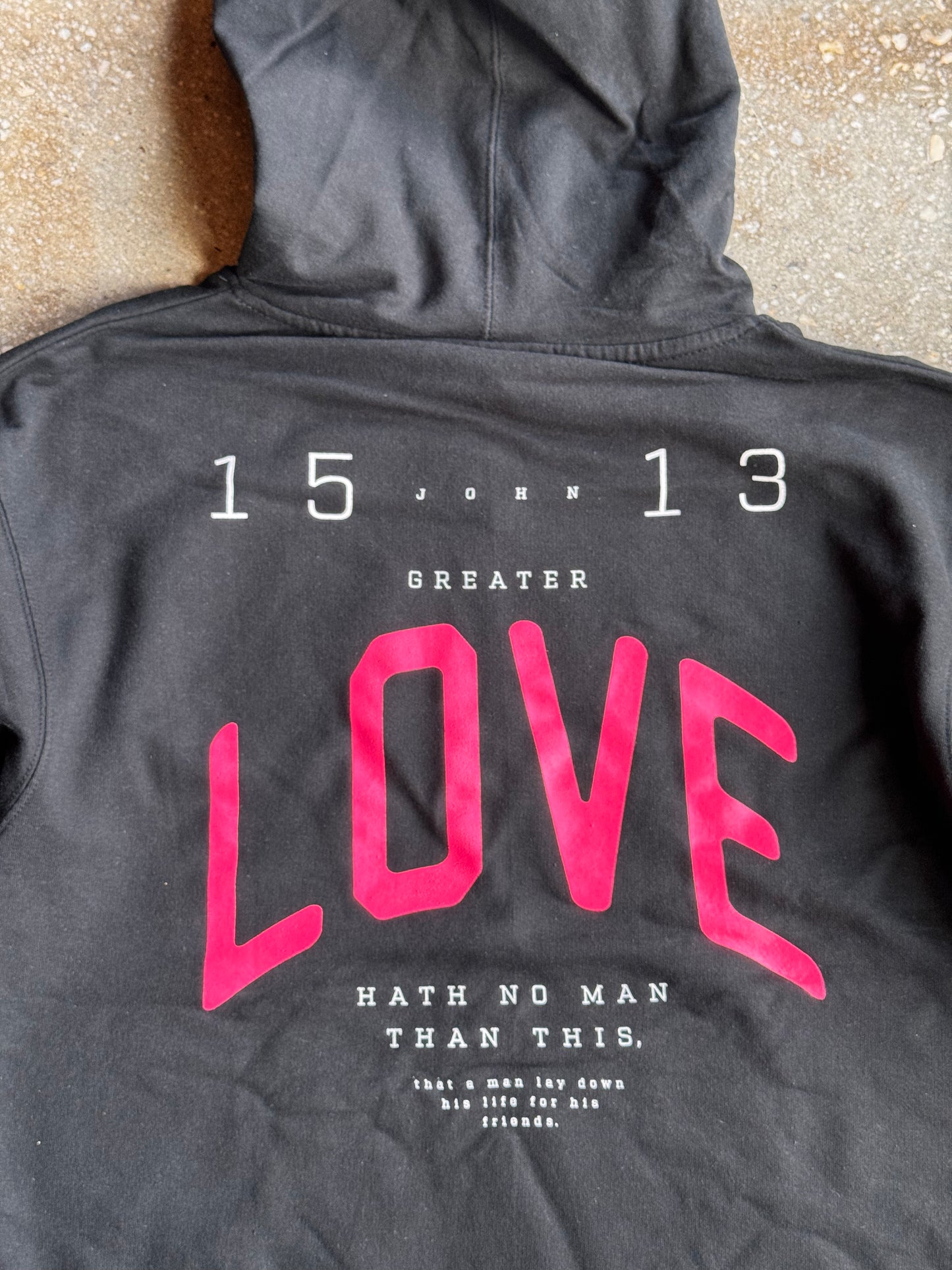 No Greater Love Adult Box Hoodie