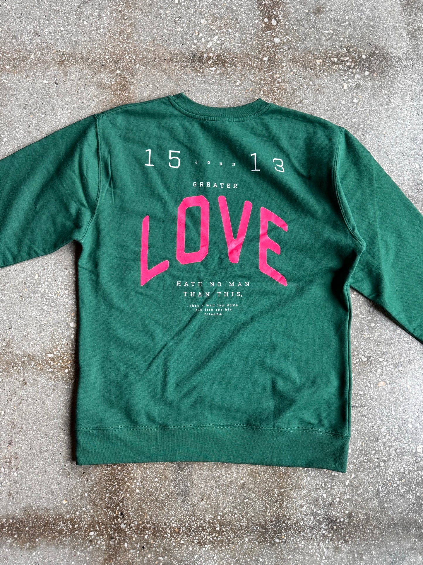 No Greater Love Adult Drop Shoulder Sweatshirt