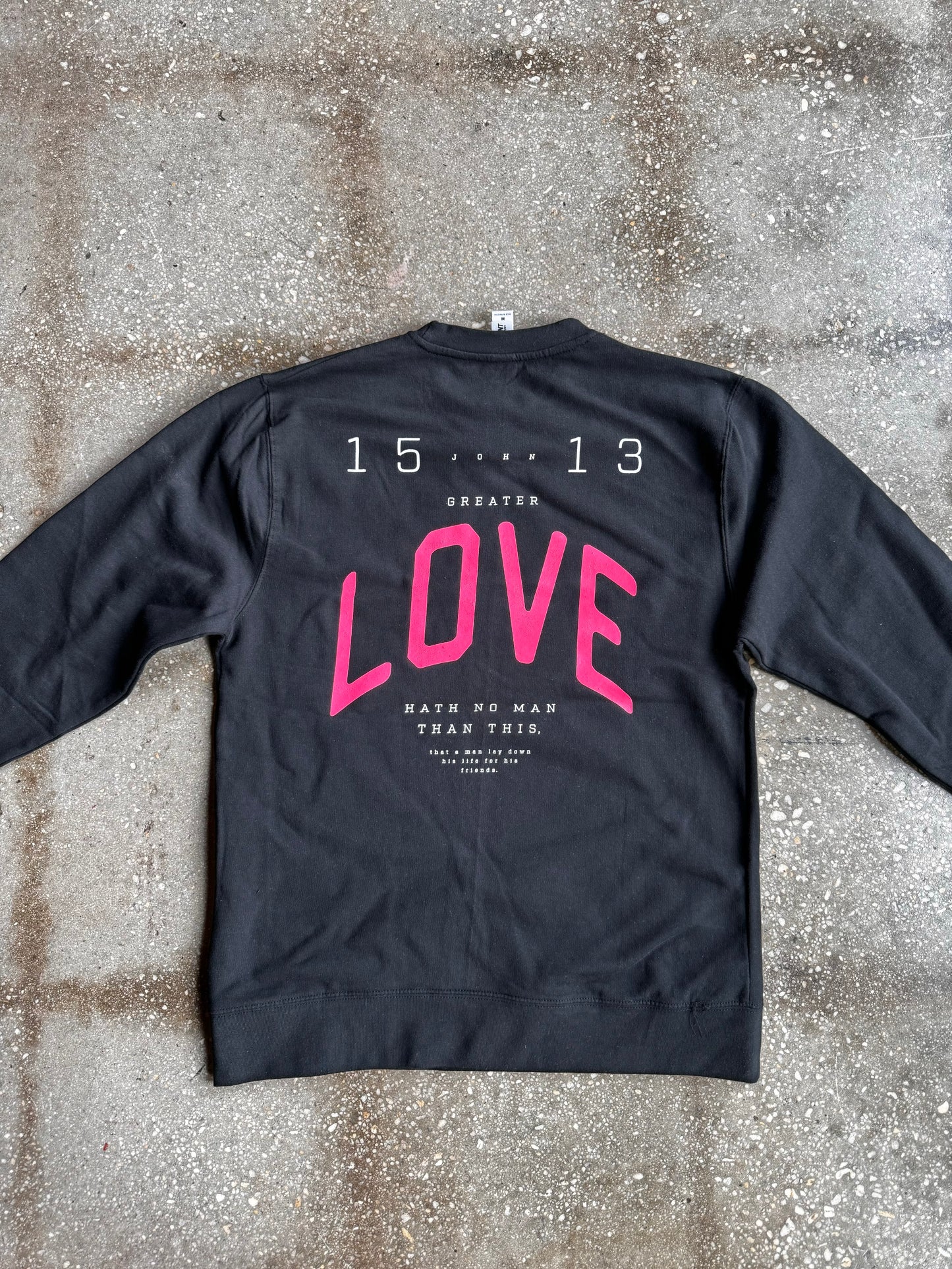 No Greater Love Adult Drop Shoulder Sweatshirt