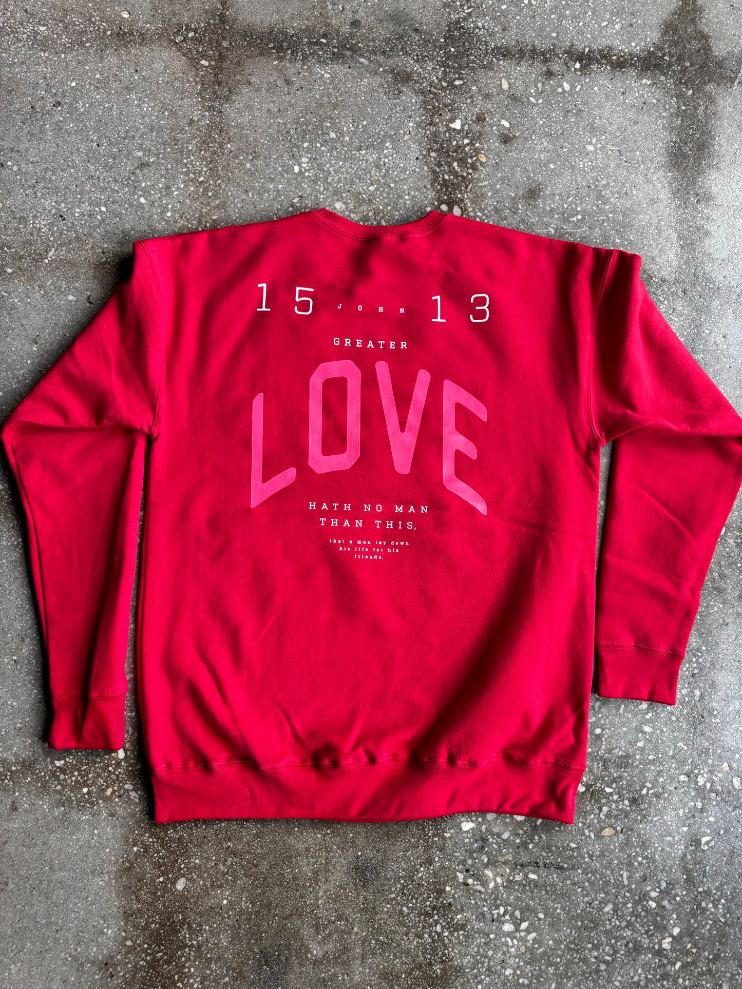 No Greater Love Adult Drop Shoulder Sweatshirt