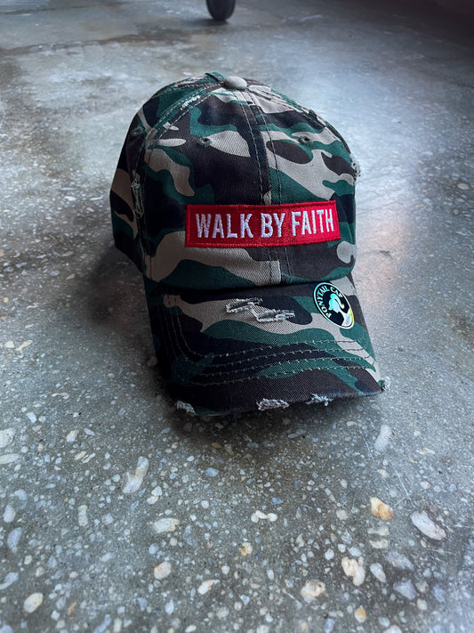 Walk By Faith Adult Hat (Distressed Ponytail)