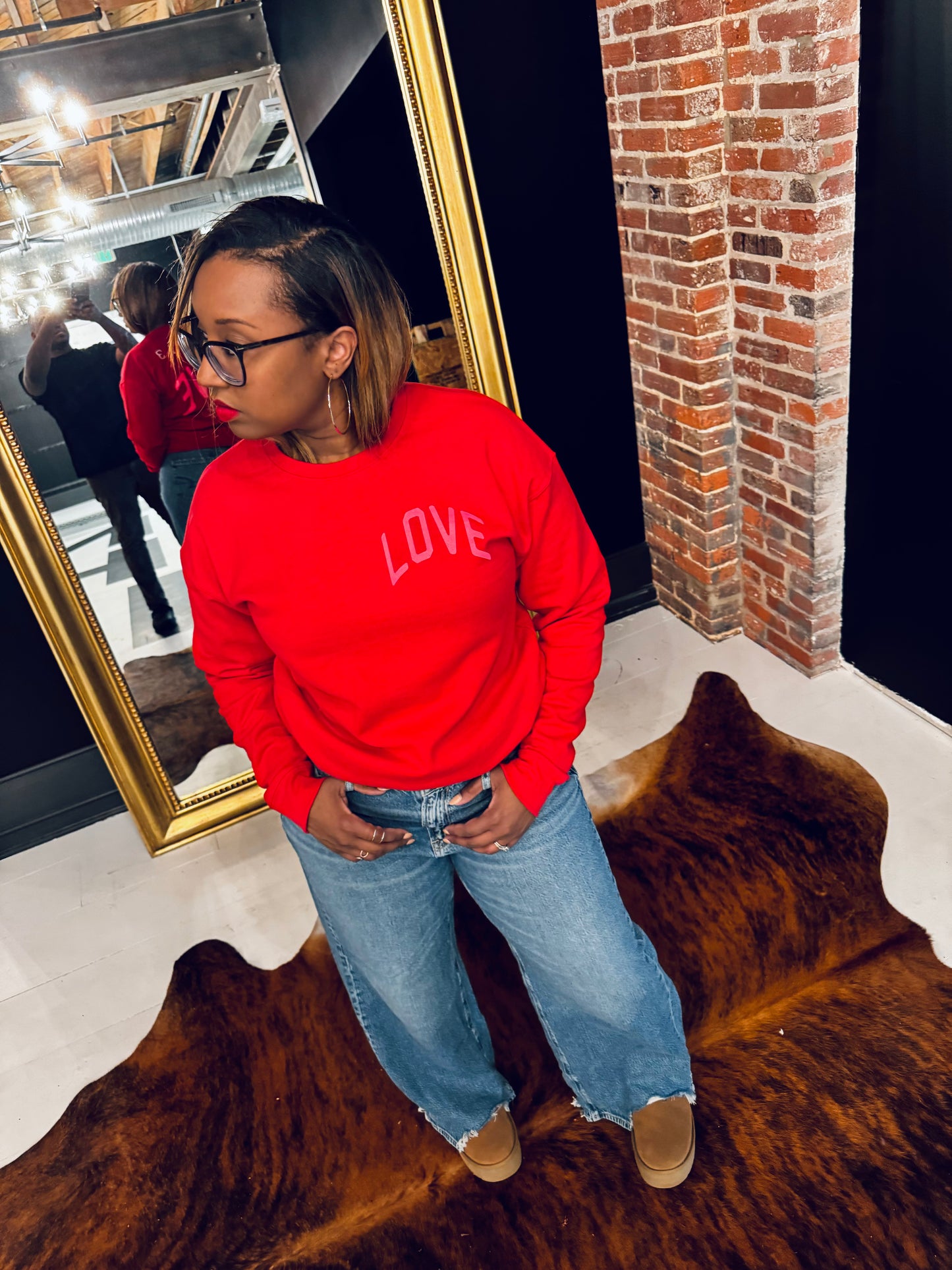 No Greater Love Adult Drop Shoulder Sweatshirt