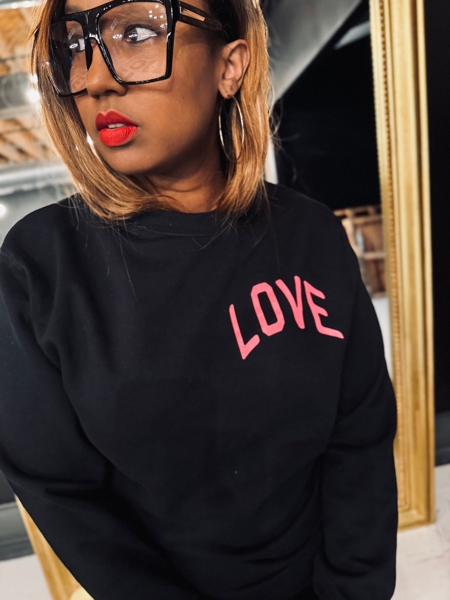 No Greater Love Adult Drop Shoulder Sweatshirt