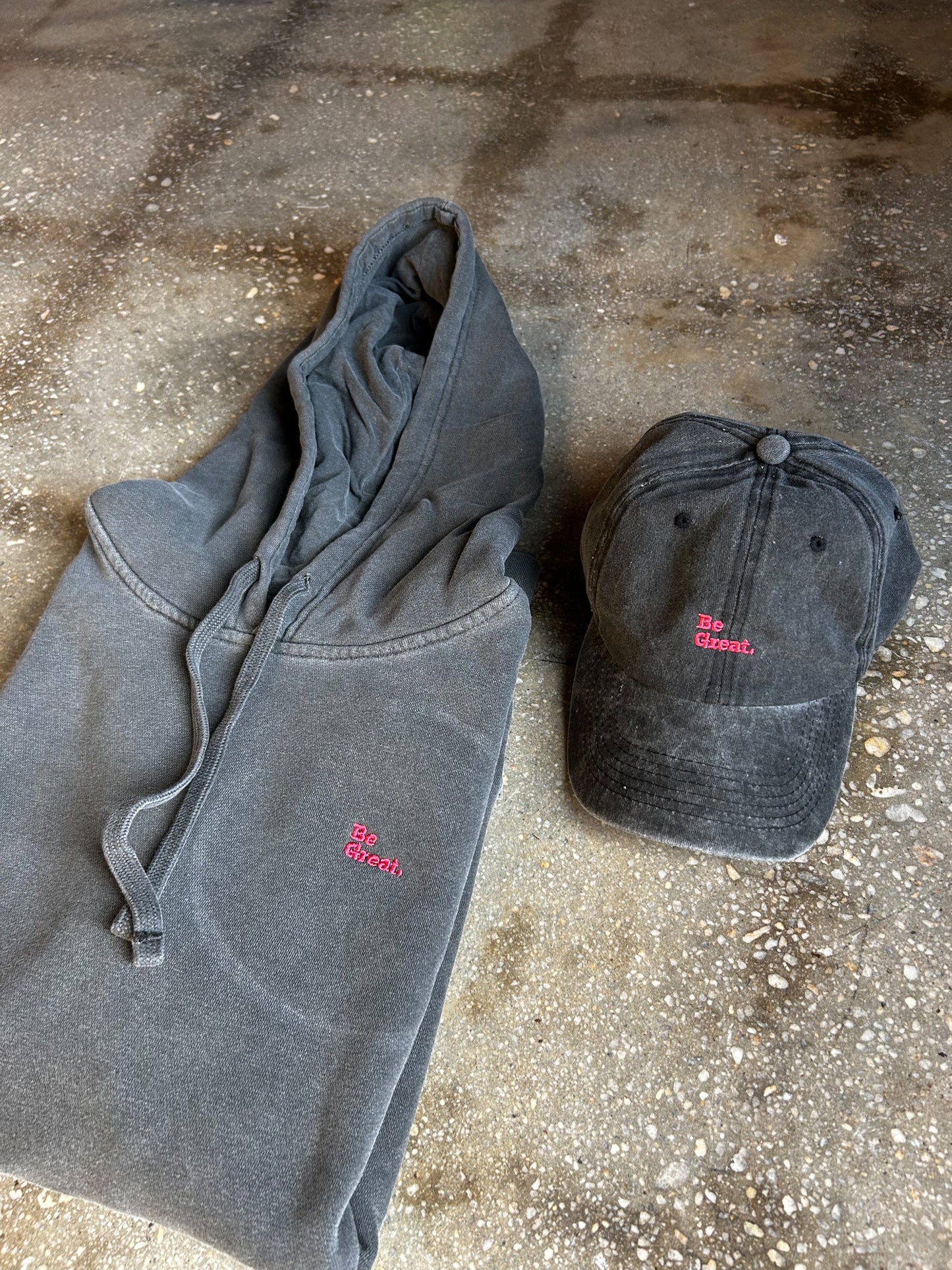 Be Great Embroidered Adult Box Hoodie
