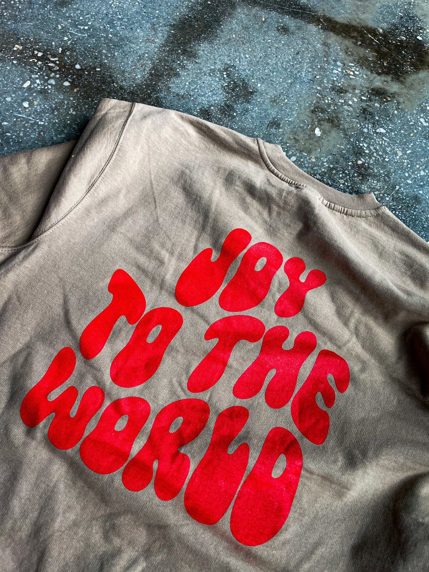 Joy to the World Adult Drop Shoulder Sweatshirt