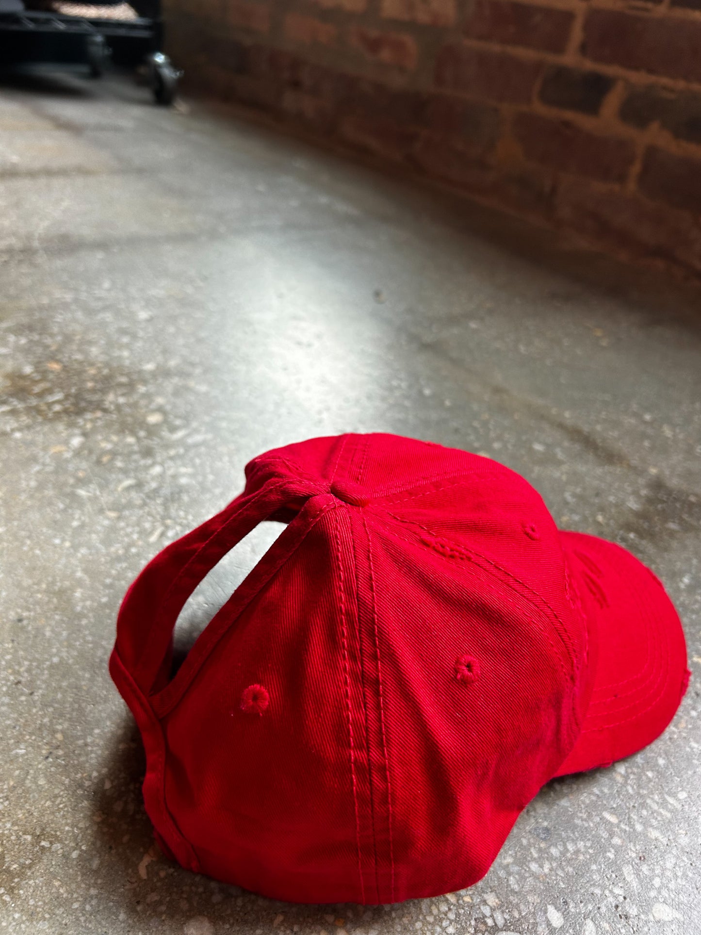 Strong, Smart & Bold Distressed Hat (Ponytail)