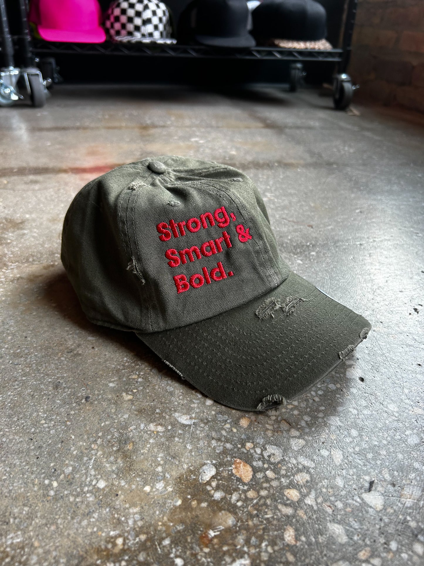 Strong, Smart & Bold Hat (Distressed)