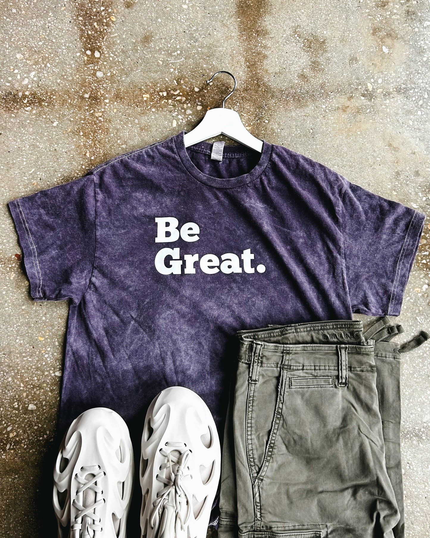 Be Great (Acid Wash) Adult Box T-Shirt