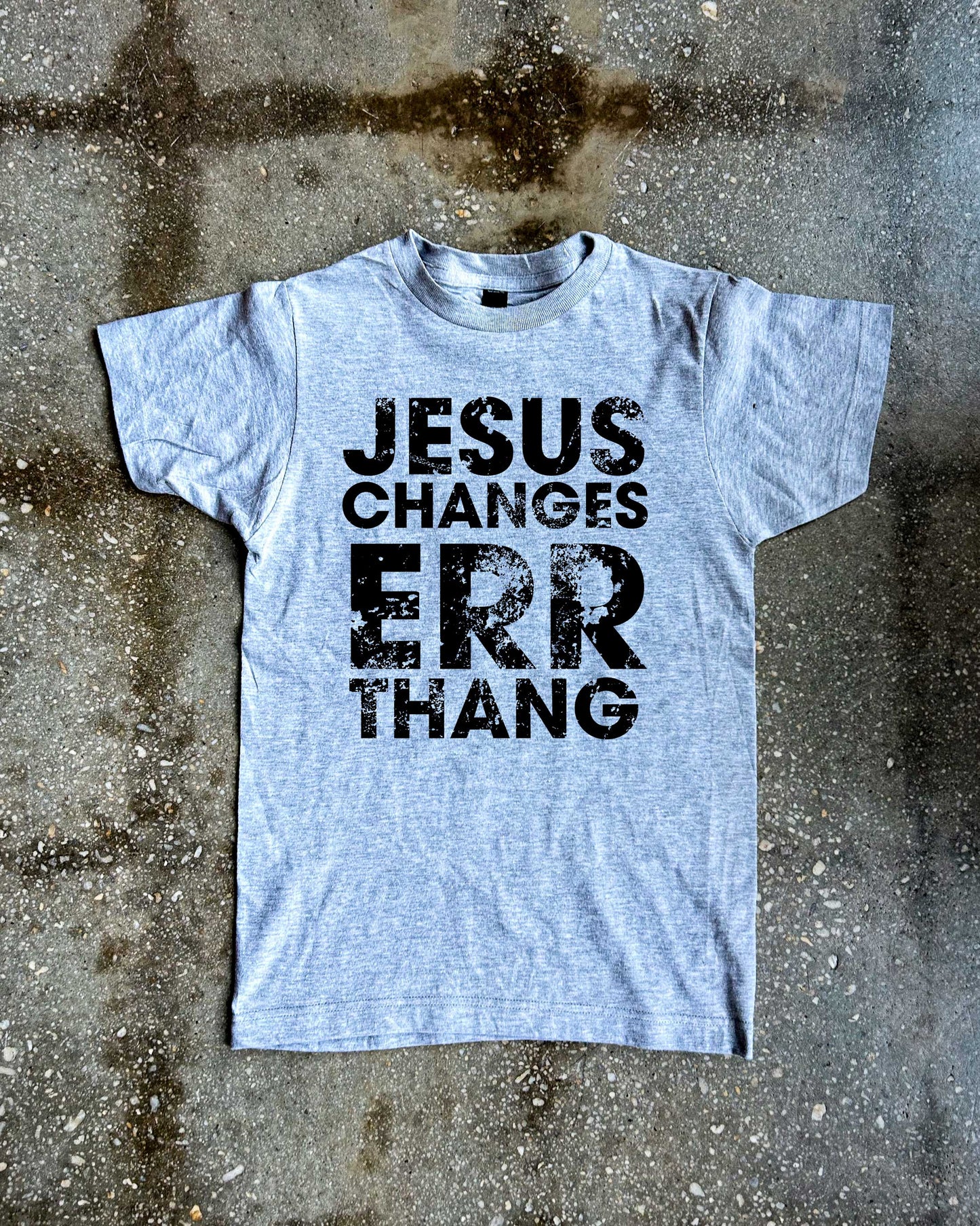 Jesus Changes ERRthang Adult Box T-Shirt