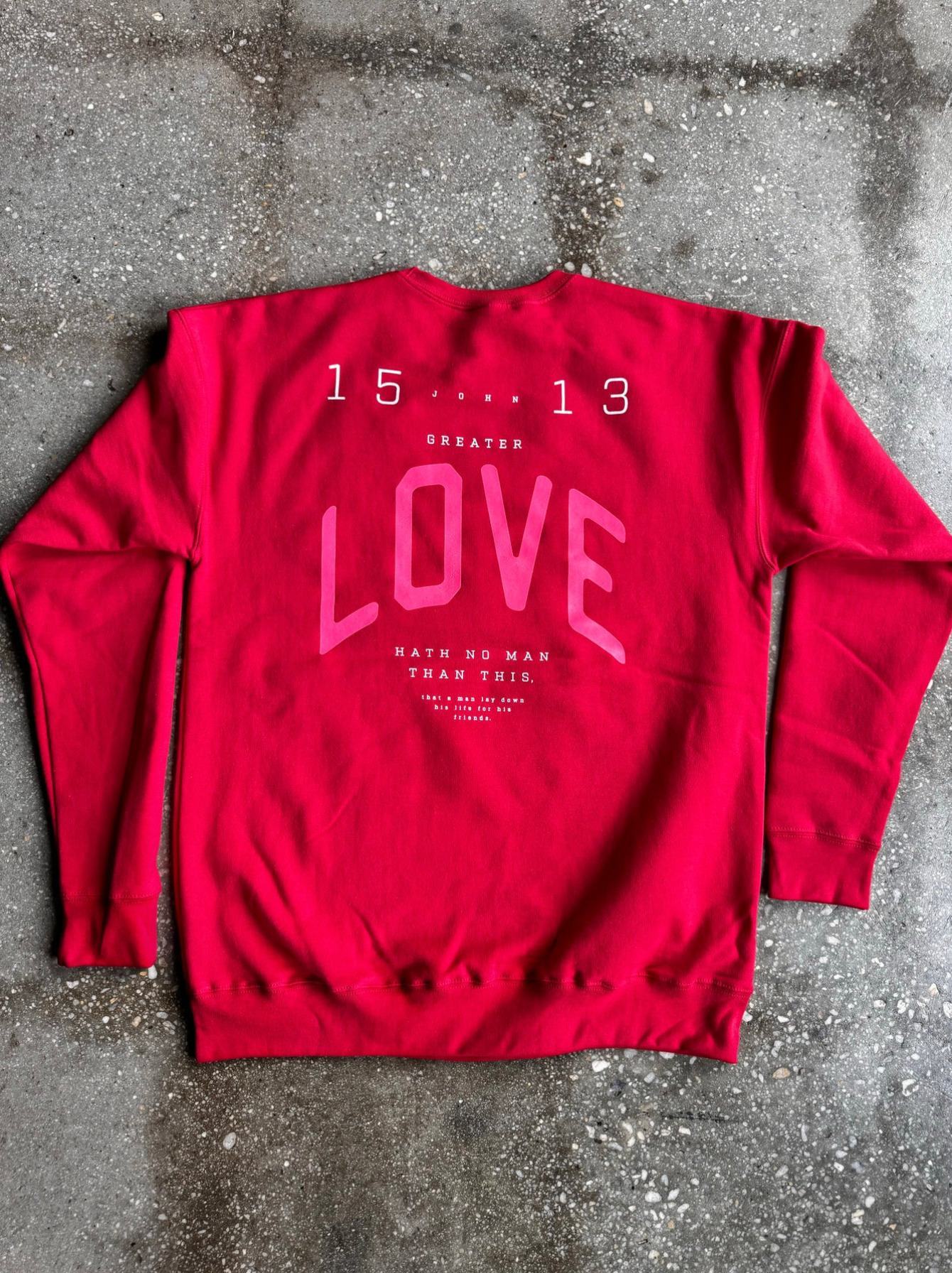 (CLEARANCE) No Greater Love Adult Sweatshirt