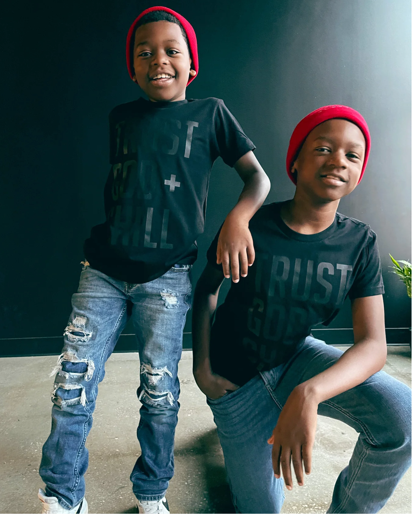 (CLEARANCE) Trust God + Chill Kids T Shirt