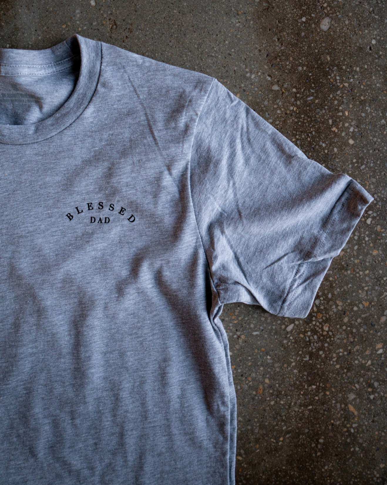 (CLEARANCE) Blessed Dad Pocket Adult T Shirt
