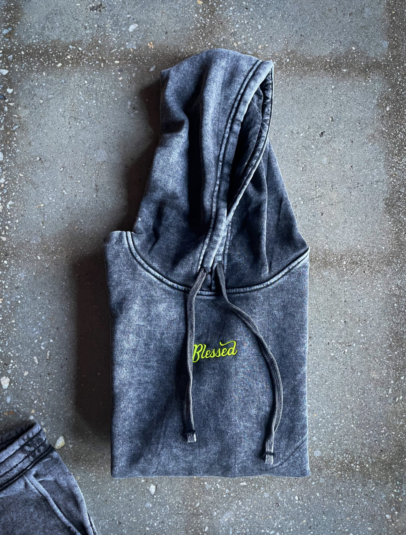 (CLEARANCE) Blessed Embroidered Adult Box Hoodie