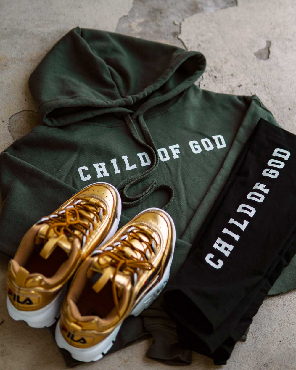 Child Of God Women's Cropped Adult Sponge Fleece Hoodie