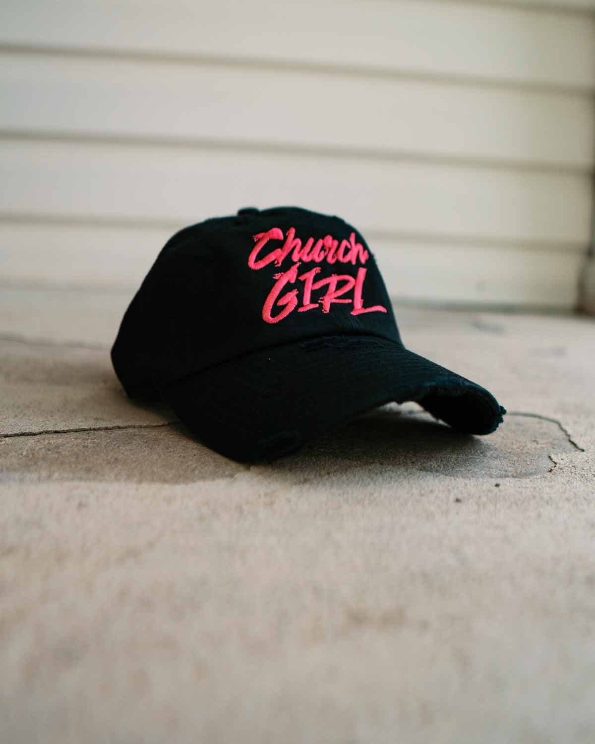 Church Girl Hat (Distressed)
