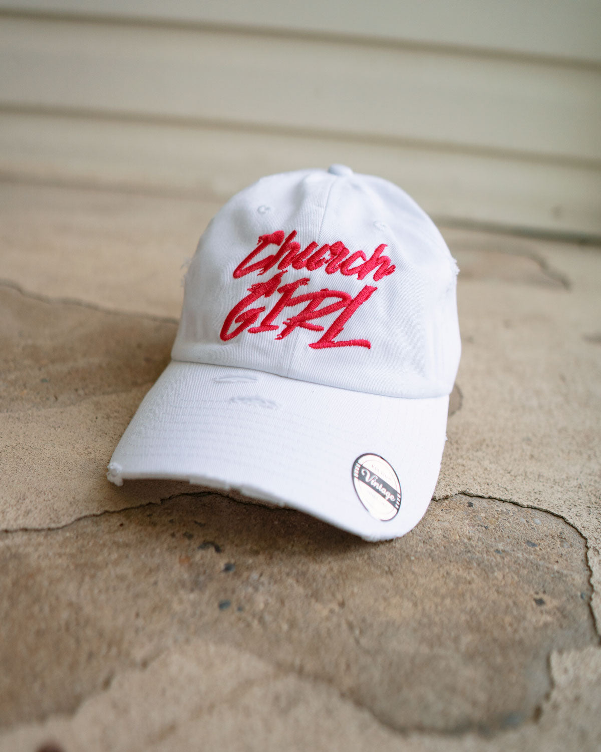 Church Girl Hat (Distressed)