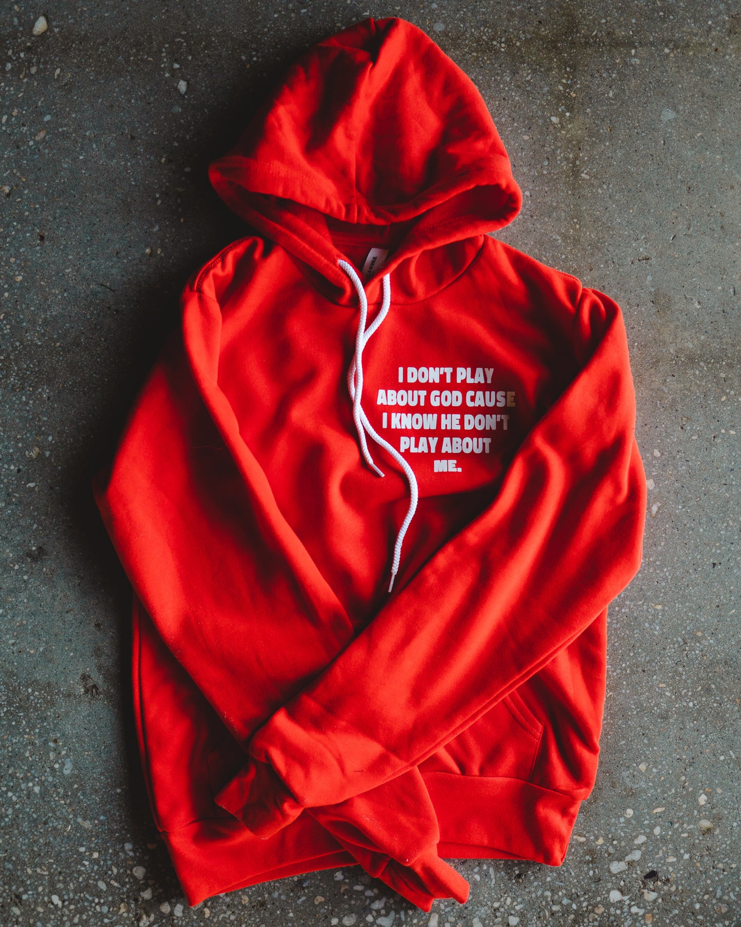God Don't Play Adult Sponge Fleece Hoodie