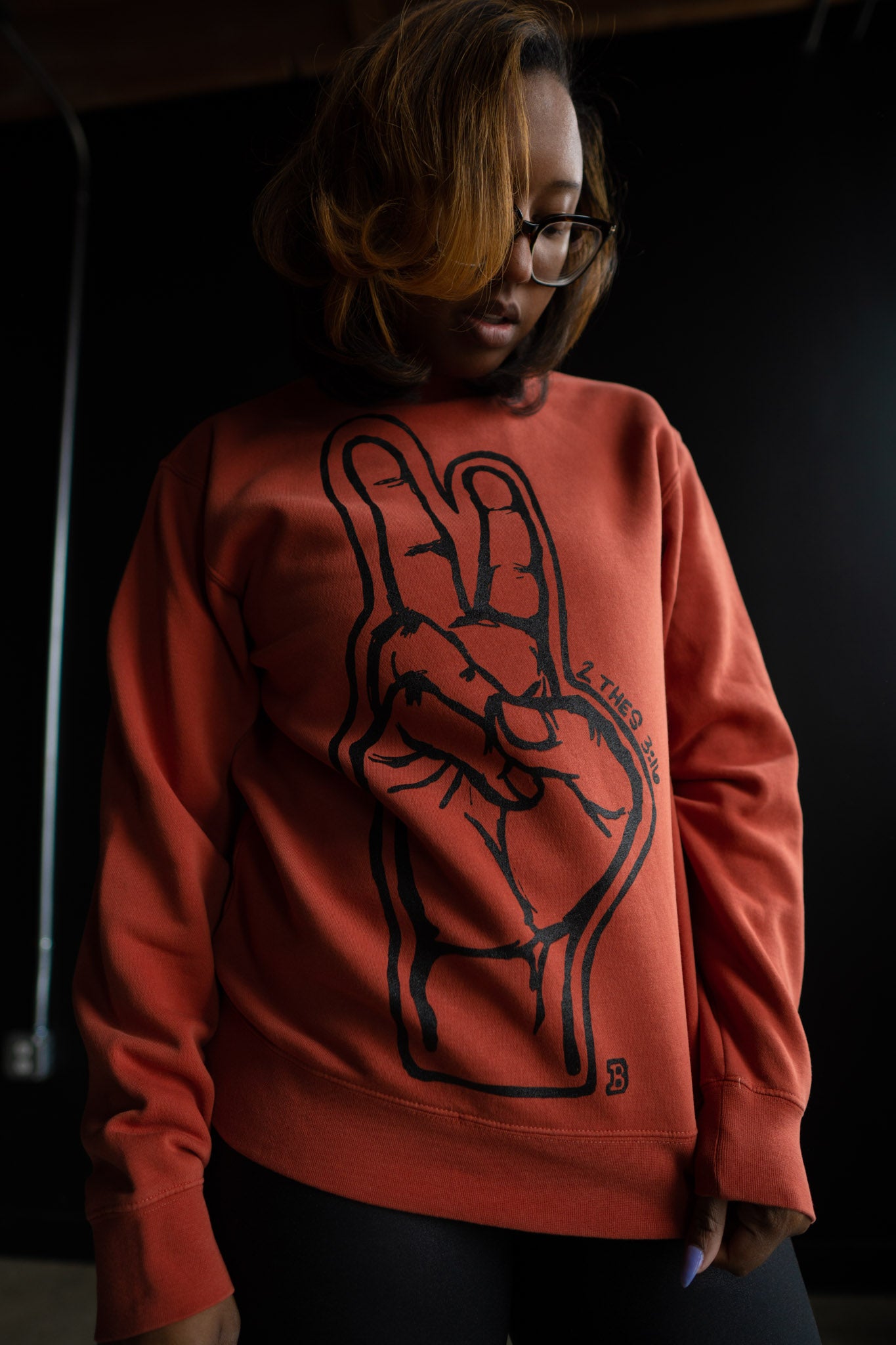Peace Adult Drop Shoulder Sweatshirt