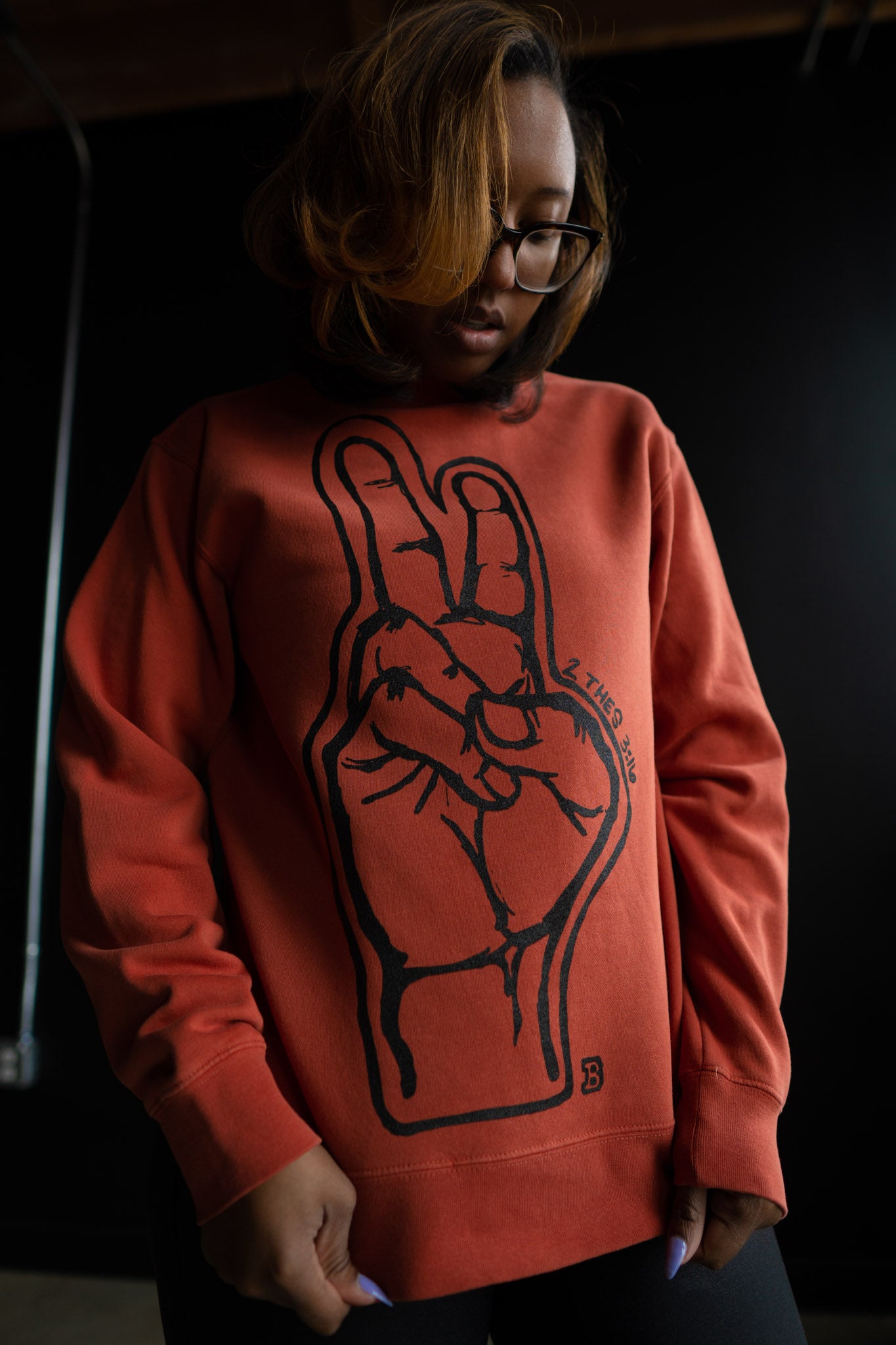 Peace Adult Drop Shoulder Sweatshirt