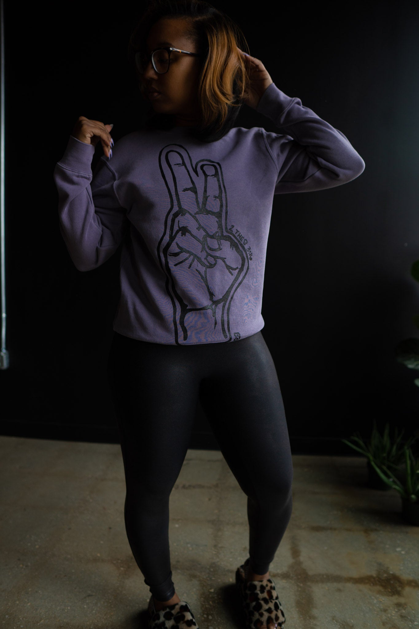 Peace Adult Drop Shoulder Sweatshirt