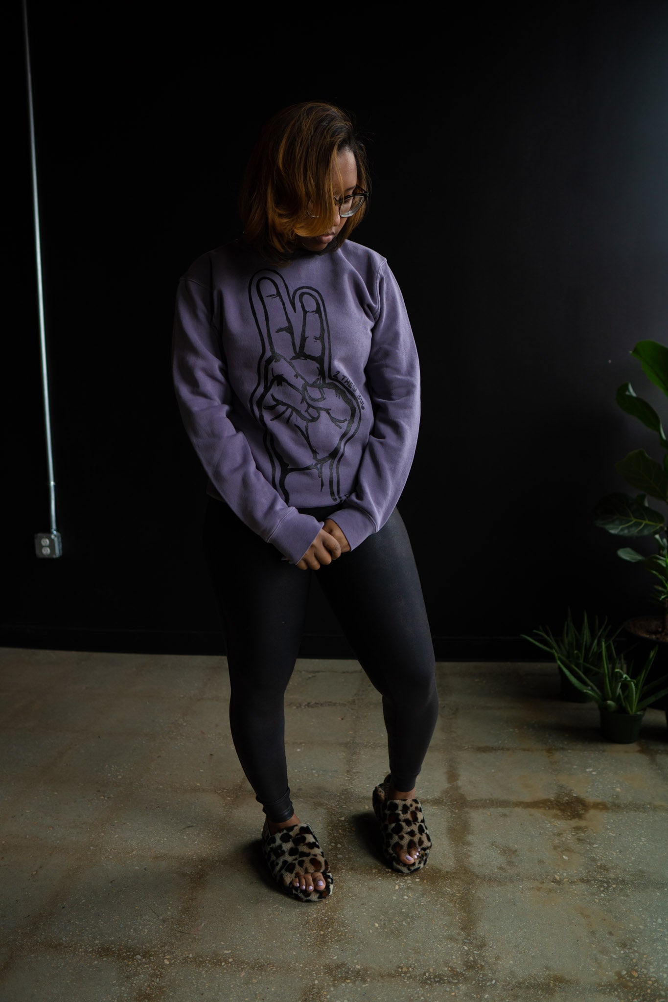 Peace Adult Drop Shoulder Sweatshirt
