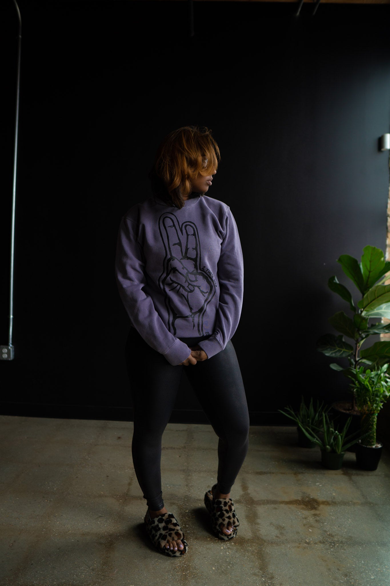 Peace Adult Drop Shoulder Sweatshirt