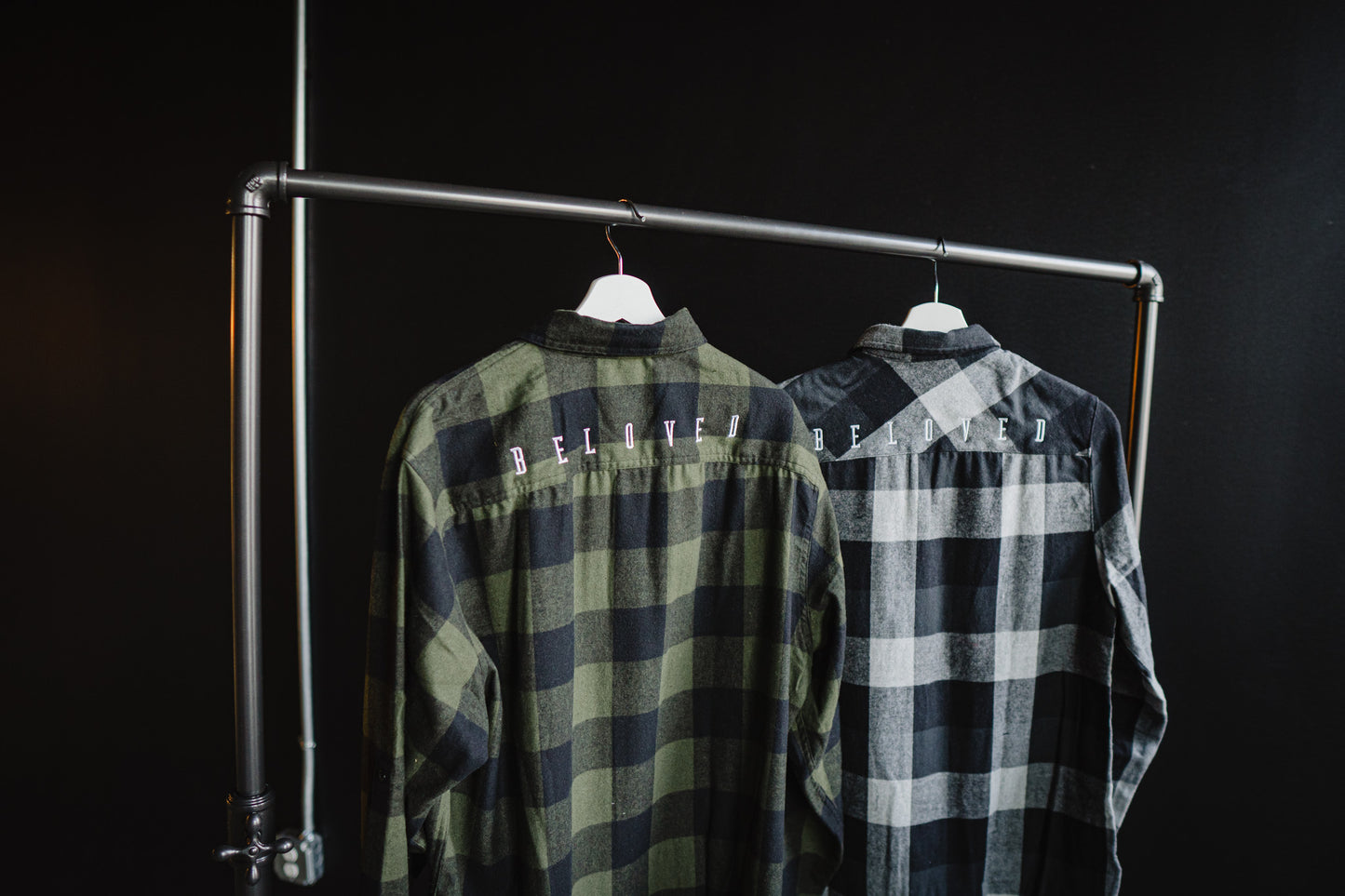 BELOVED Embroidered Adult Plaid Shirt