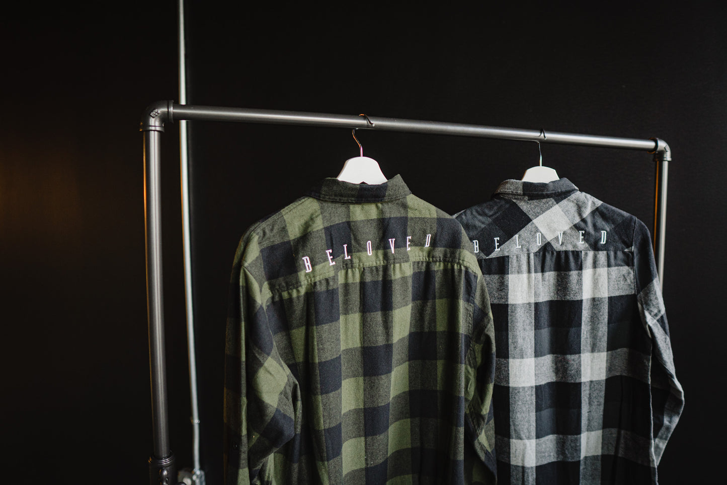 BELOVED Embroidered Adult Plaid Shirt