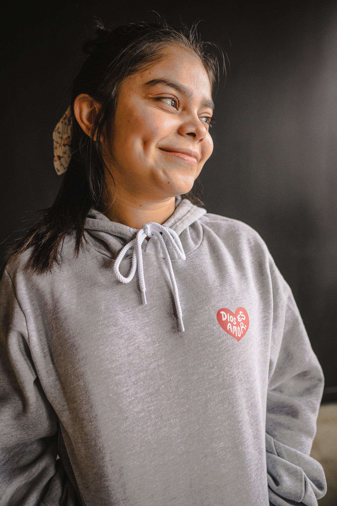 Dios Es Amor Adult Sponge Fleece Hoodie