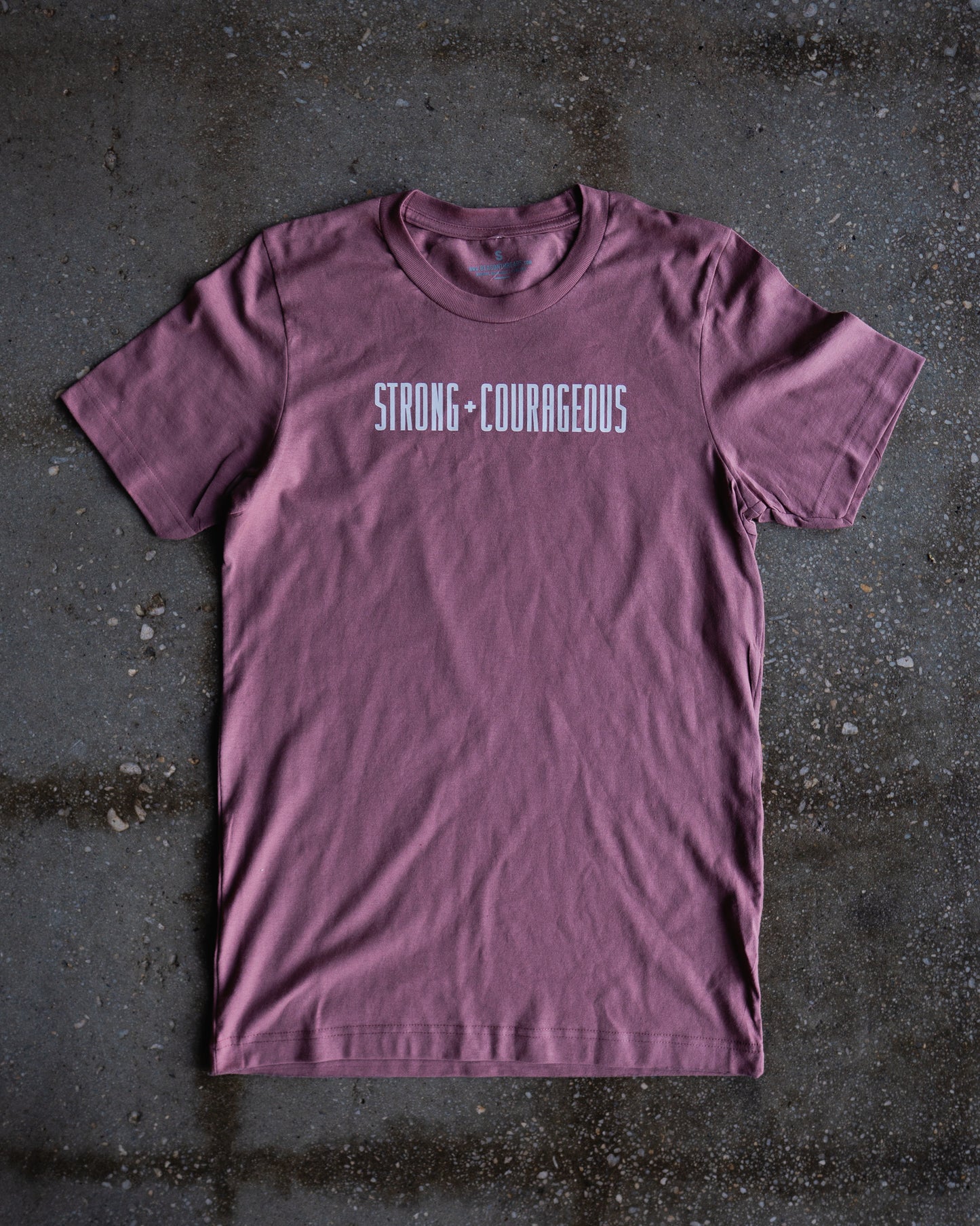 Strong + Courageous Adult Box T-Shirt