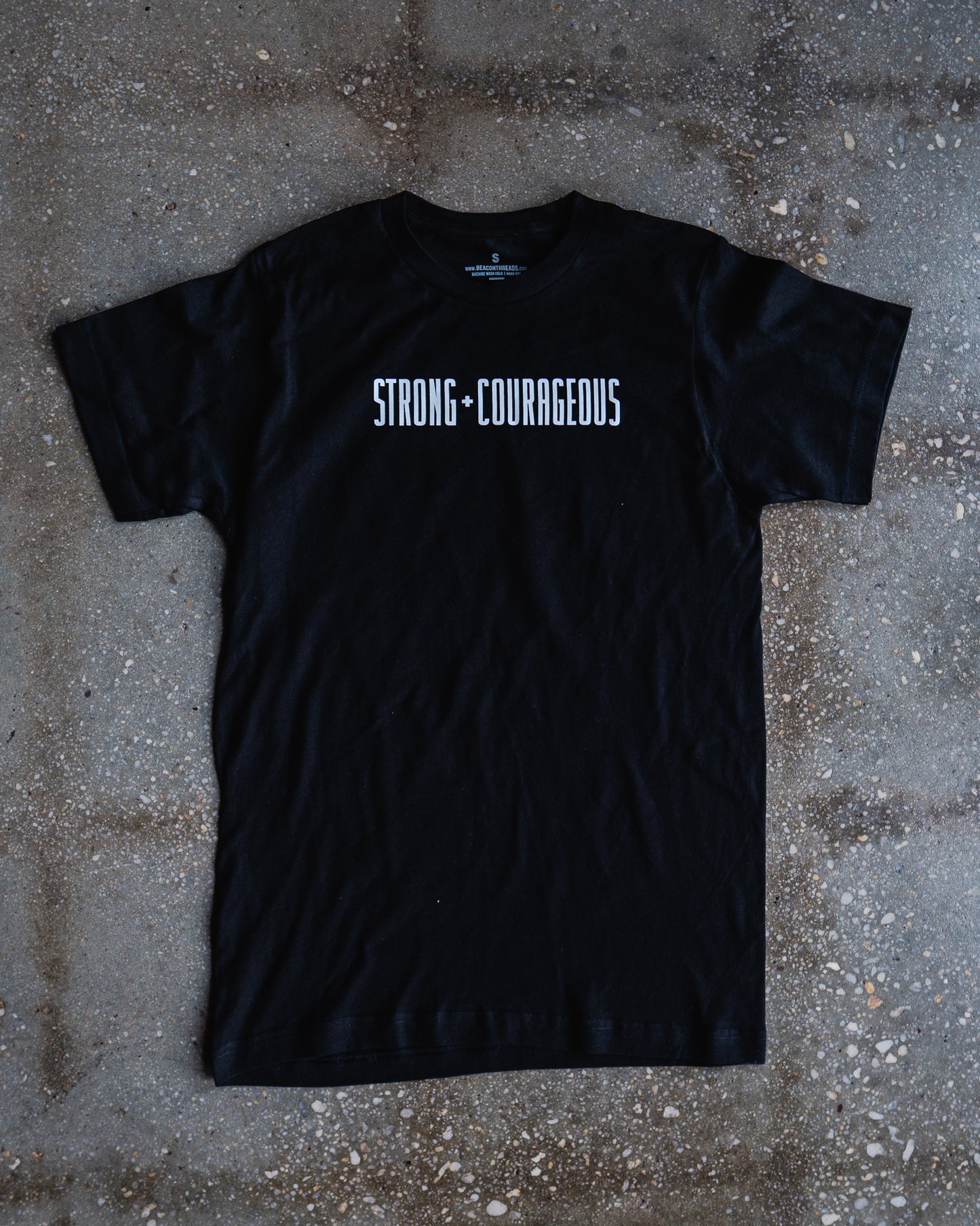 Strong + Courageous Adult Box T-Shirt
