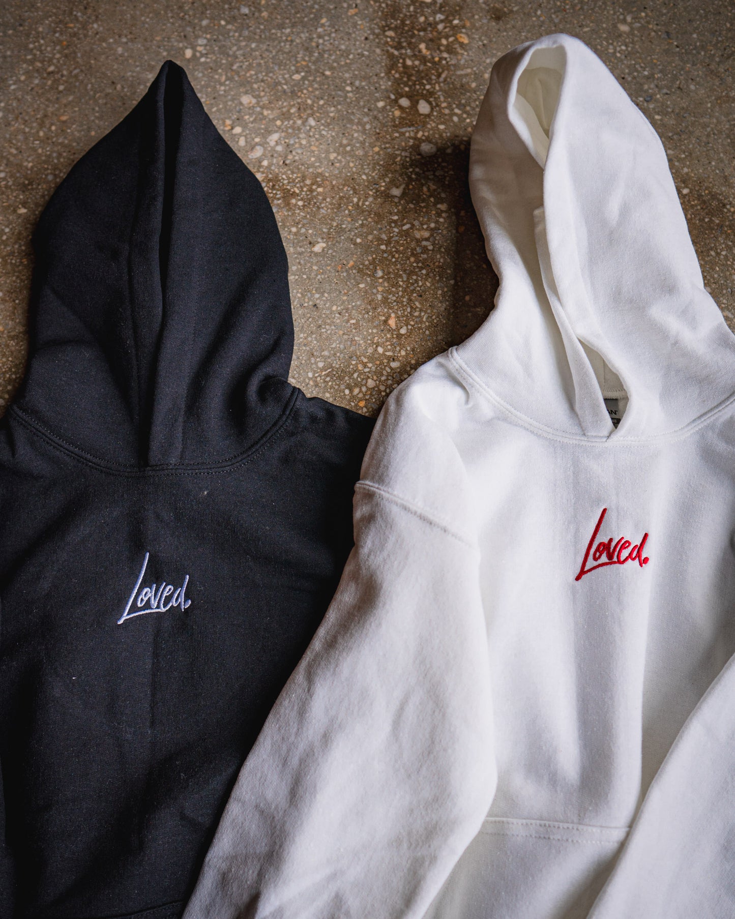 Loved. Embroidered Kids Hoodie
