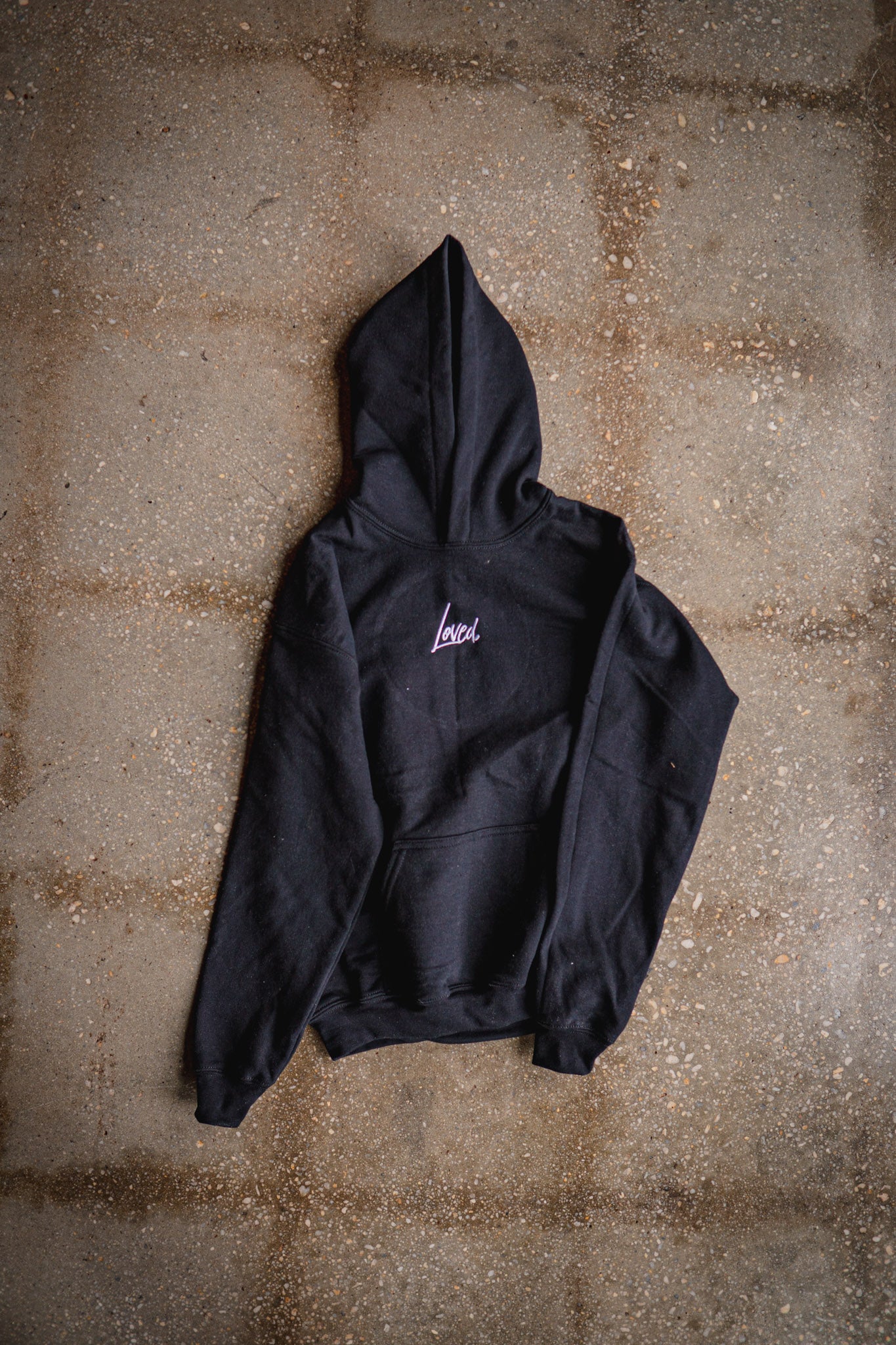 Loved. Embroidered Kids Hoodie