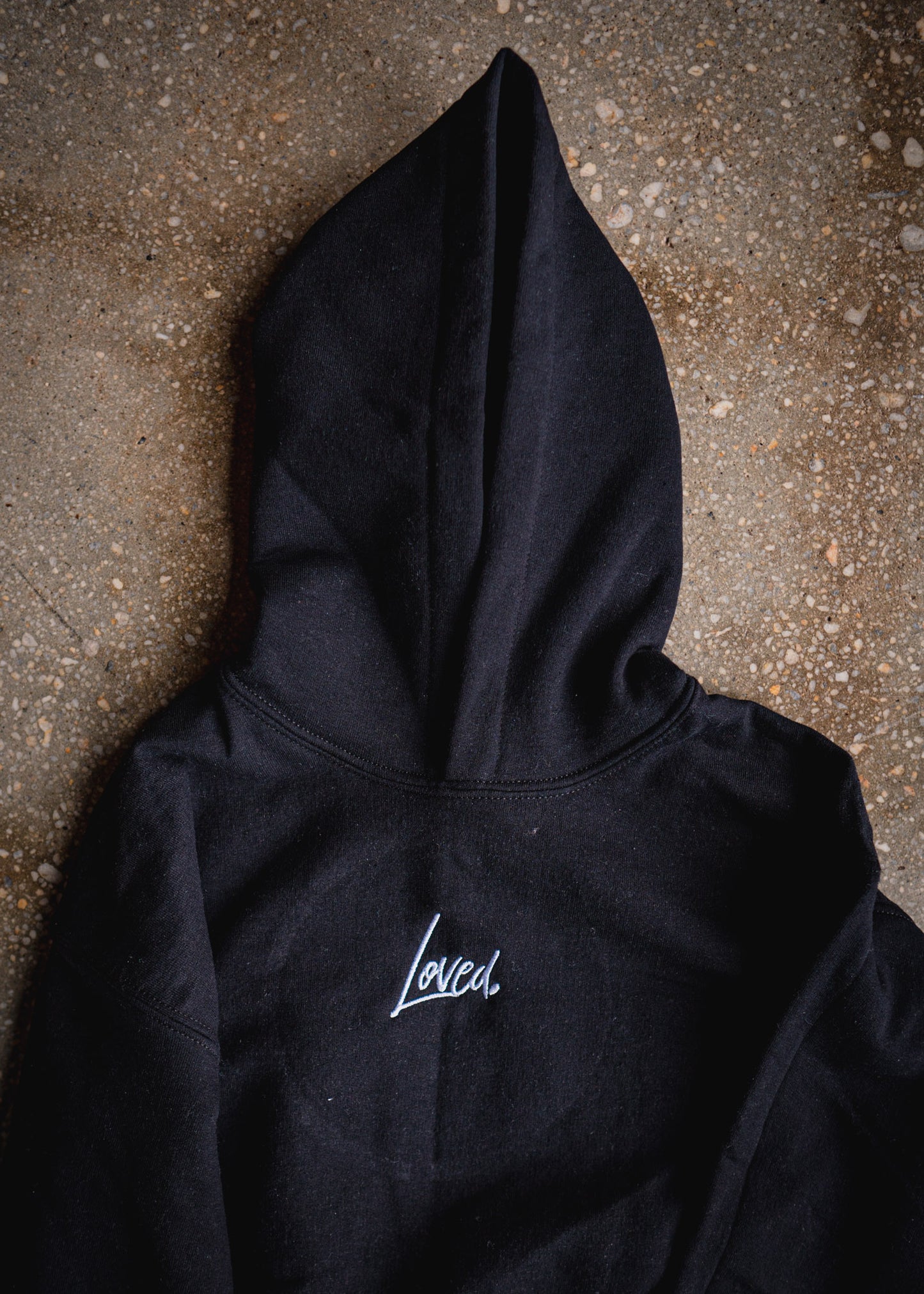 Loved. Embroidered Kids Hoodie