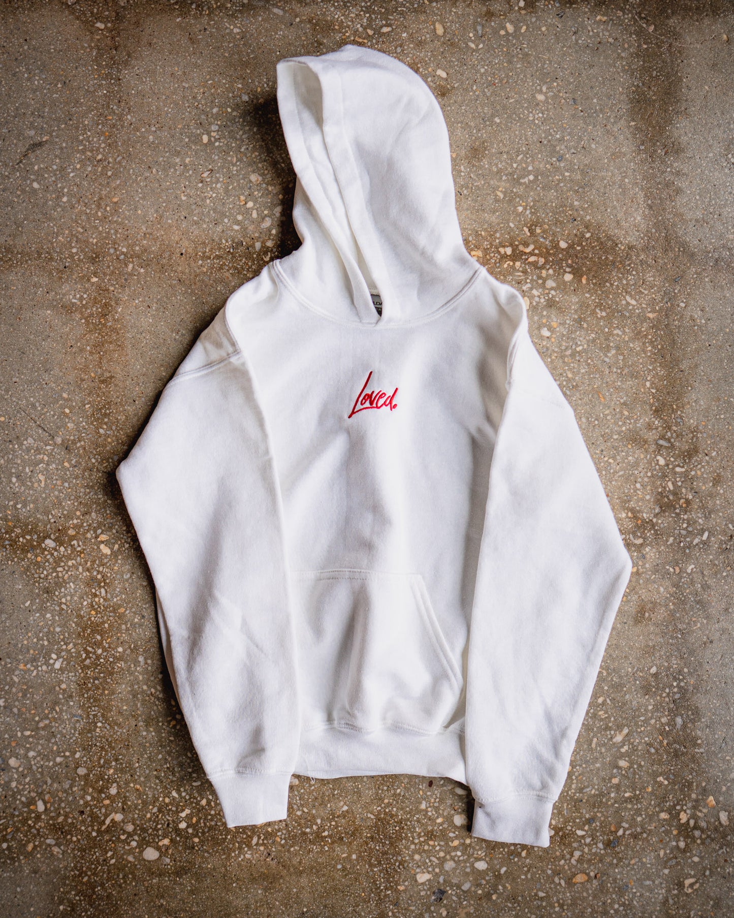 Loved. Embroidered Kids Hoodie