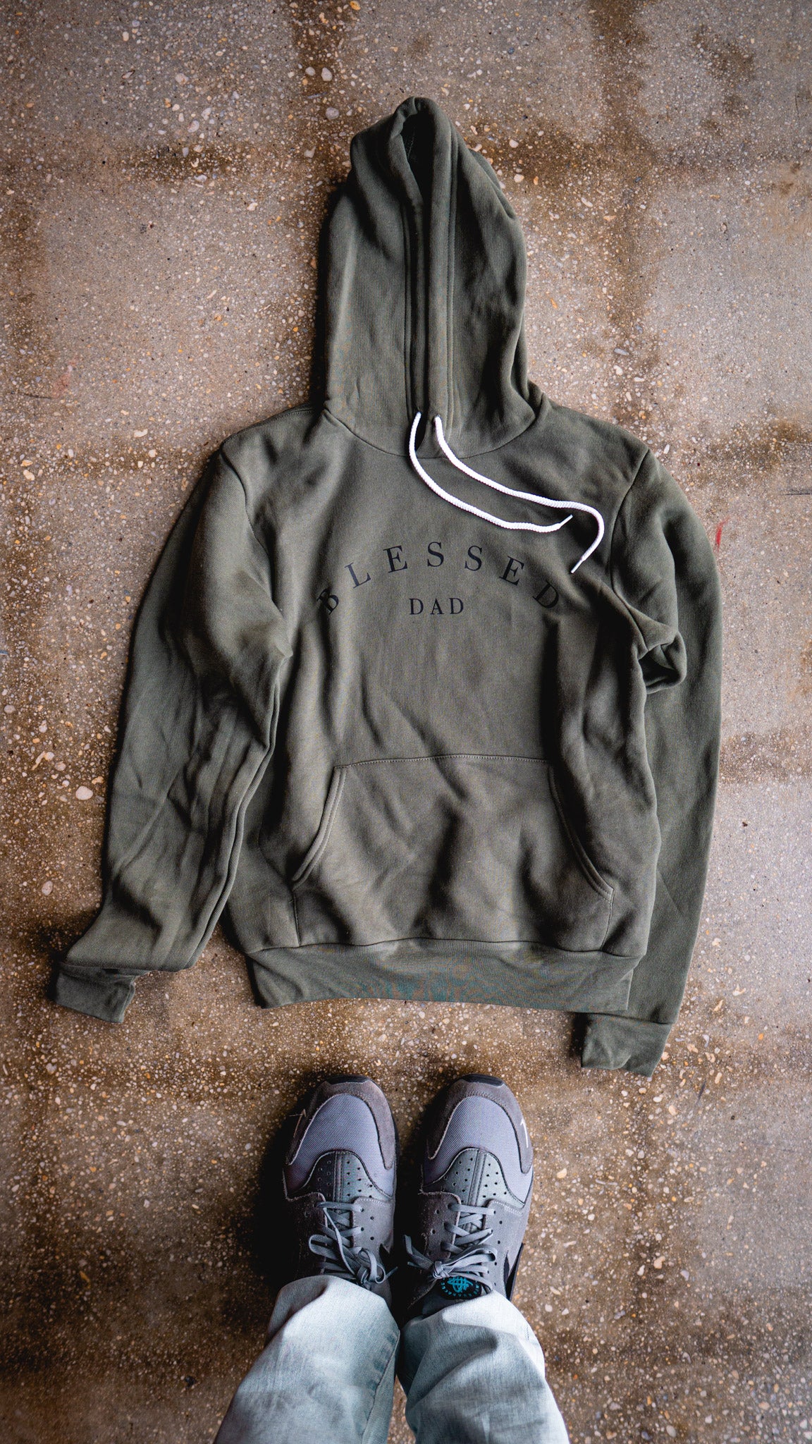 Blessed Dad Adult Sponge Fleece Hoodie