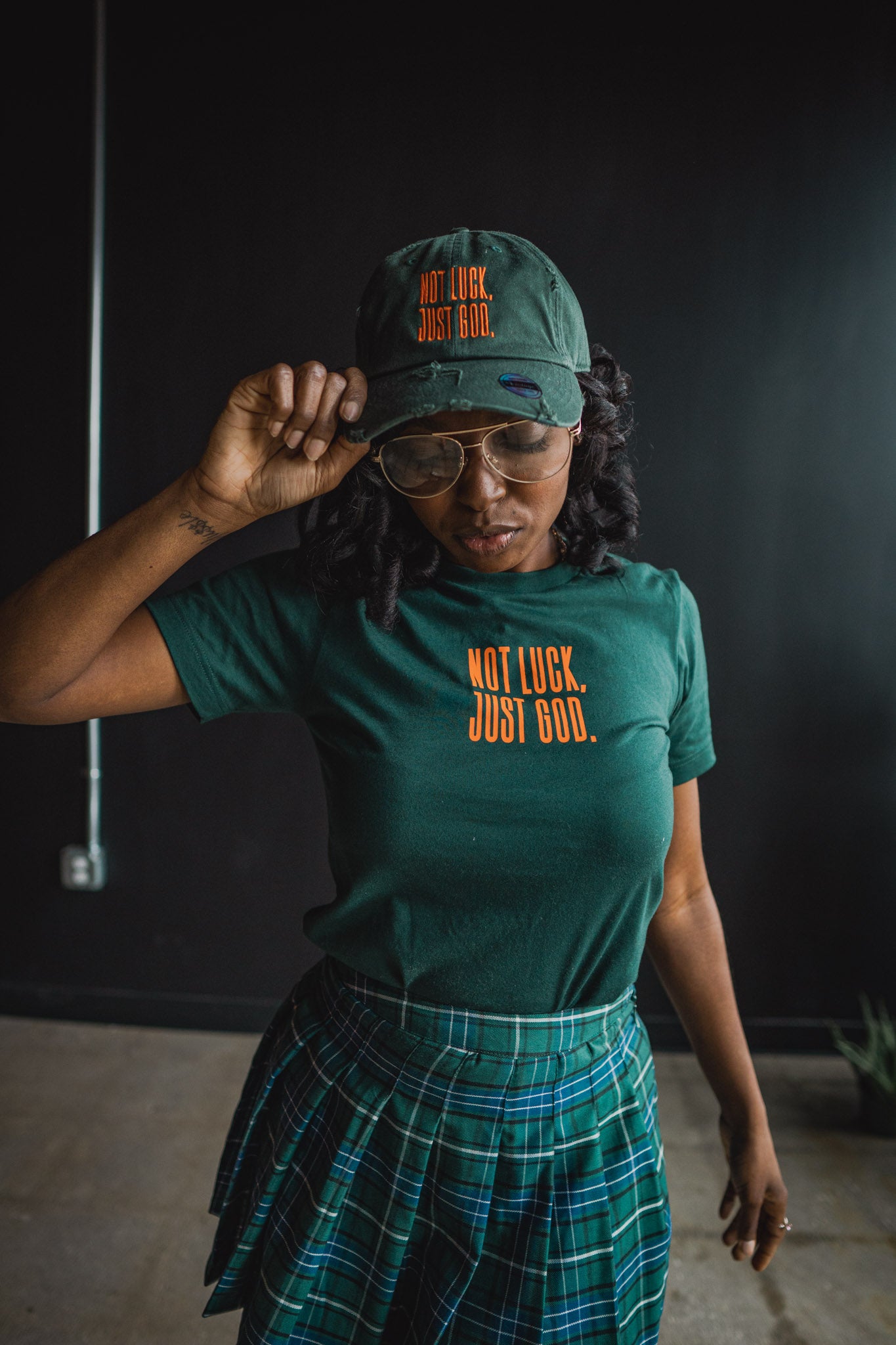 Not Luck, Just God. Adult T-Shirt