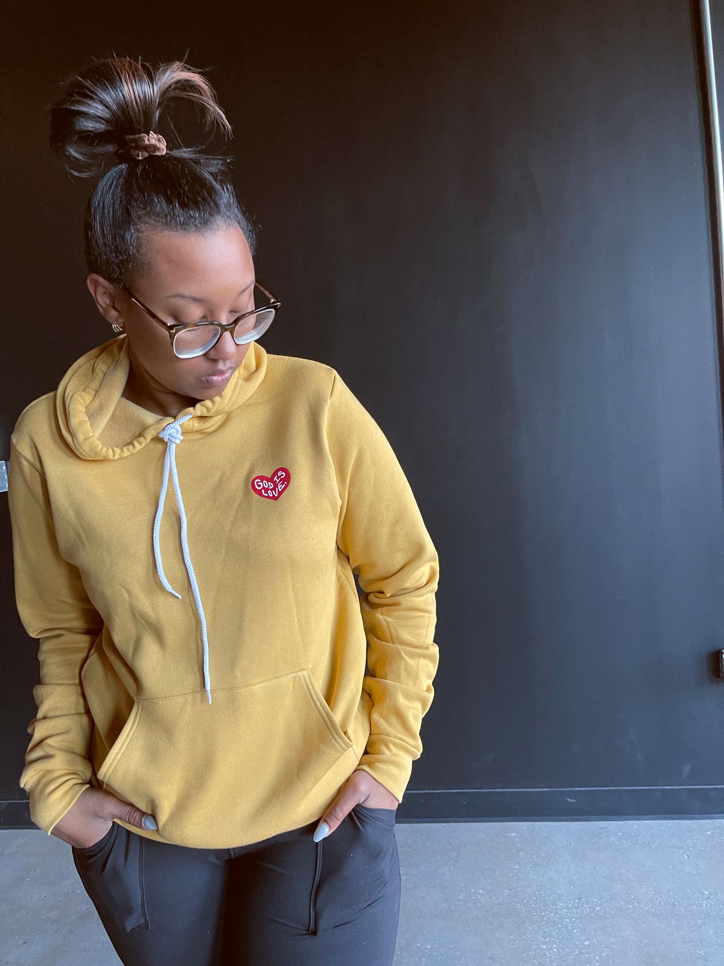 God Is Love Adult Sponge Fleece Hoodie