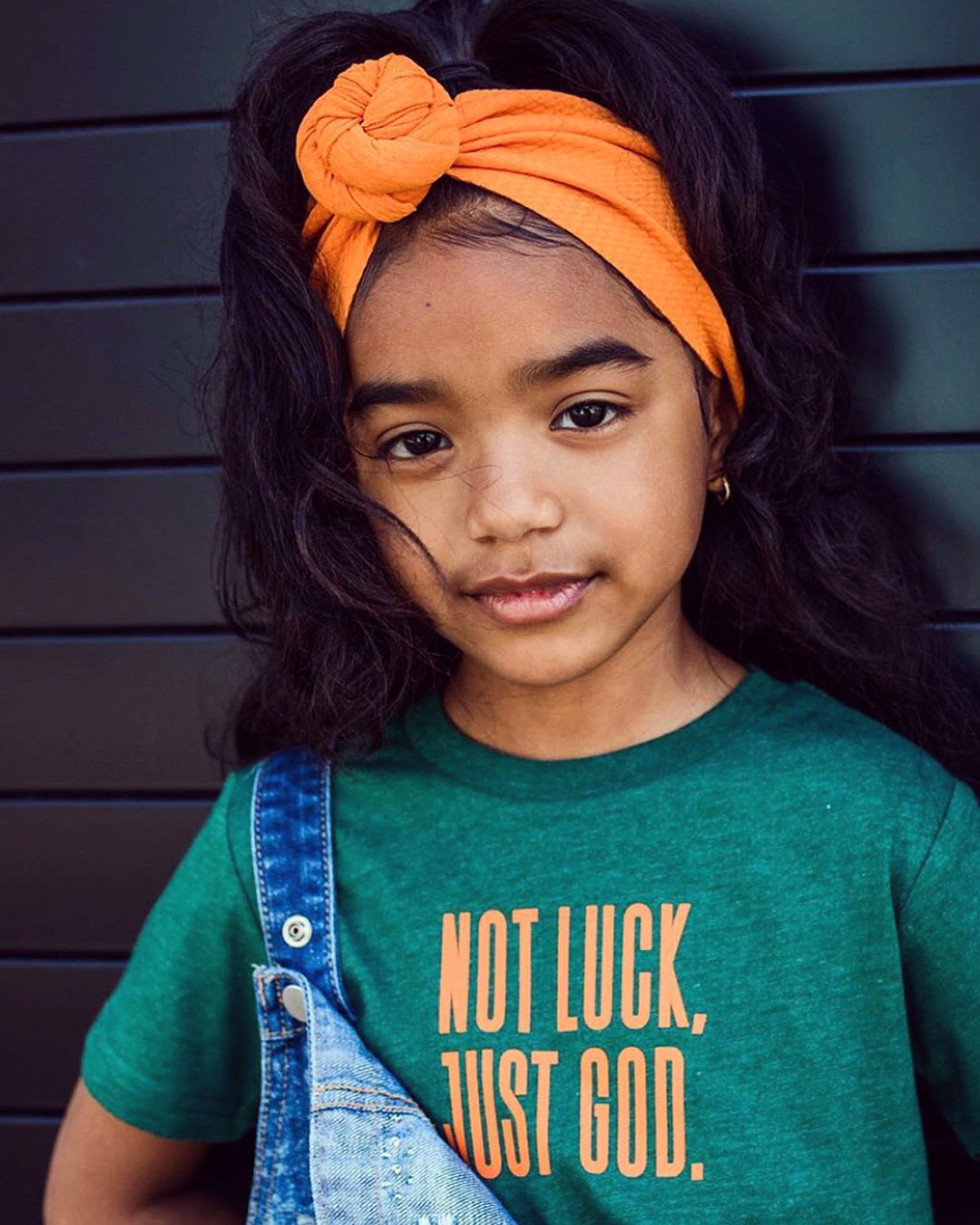 Not Luck, Just God. Kids T-shirt