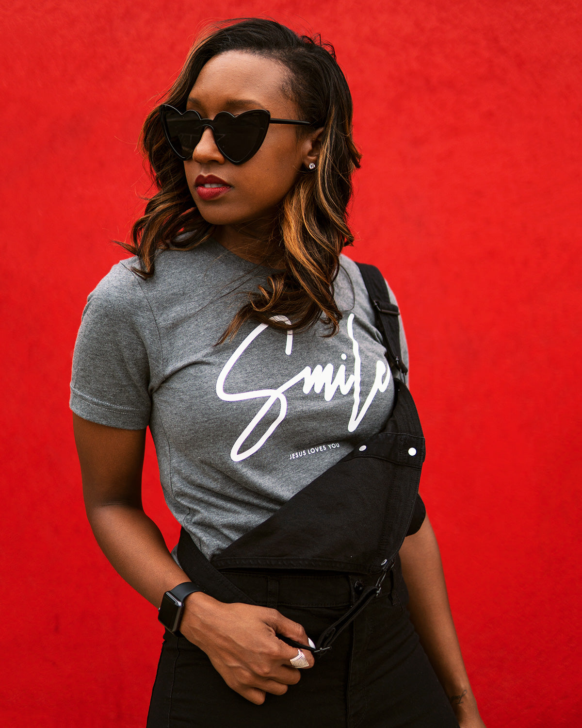SMILE Jesus Loves You Adult Box T-Shirt