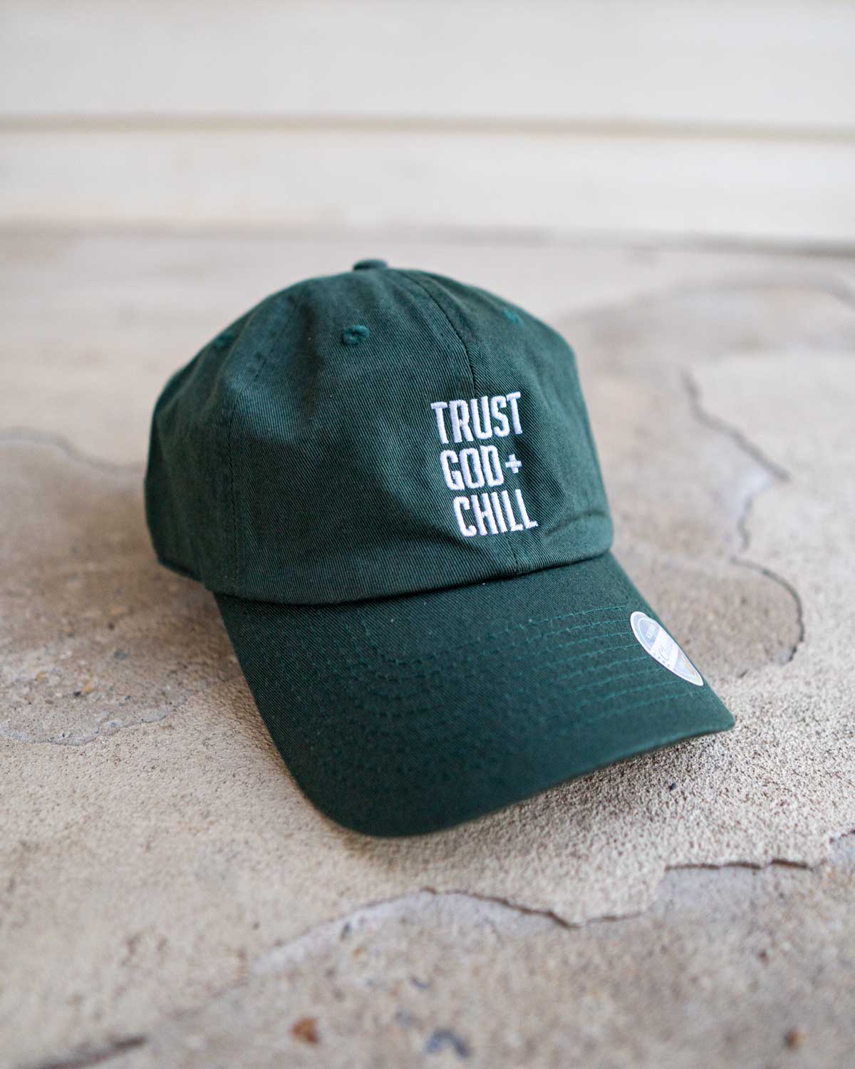 Trust God and Chill Hat (Non-Distressed) (Blk-Fri)