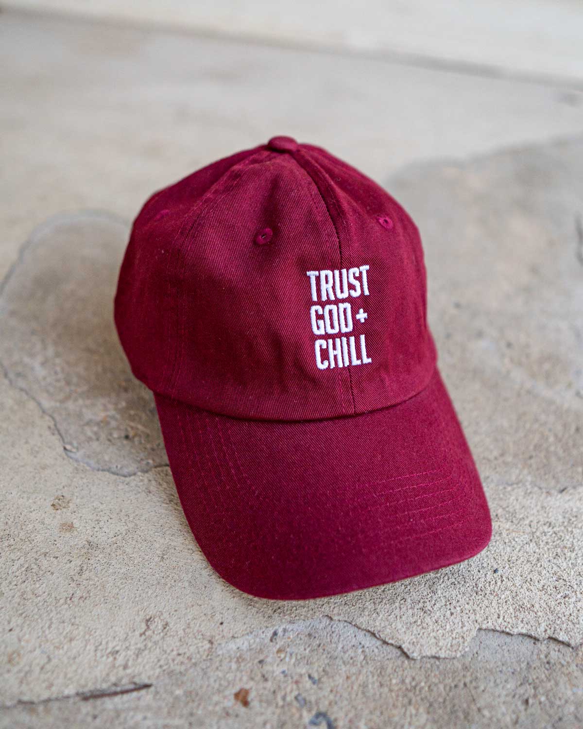 Trust God and Chill Hat (Non-Distressed) (Blk-Fri)