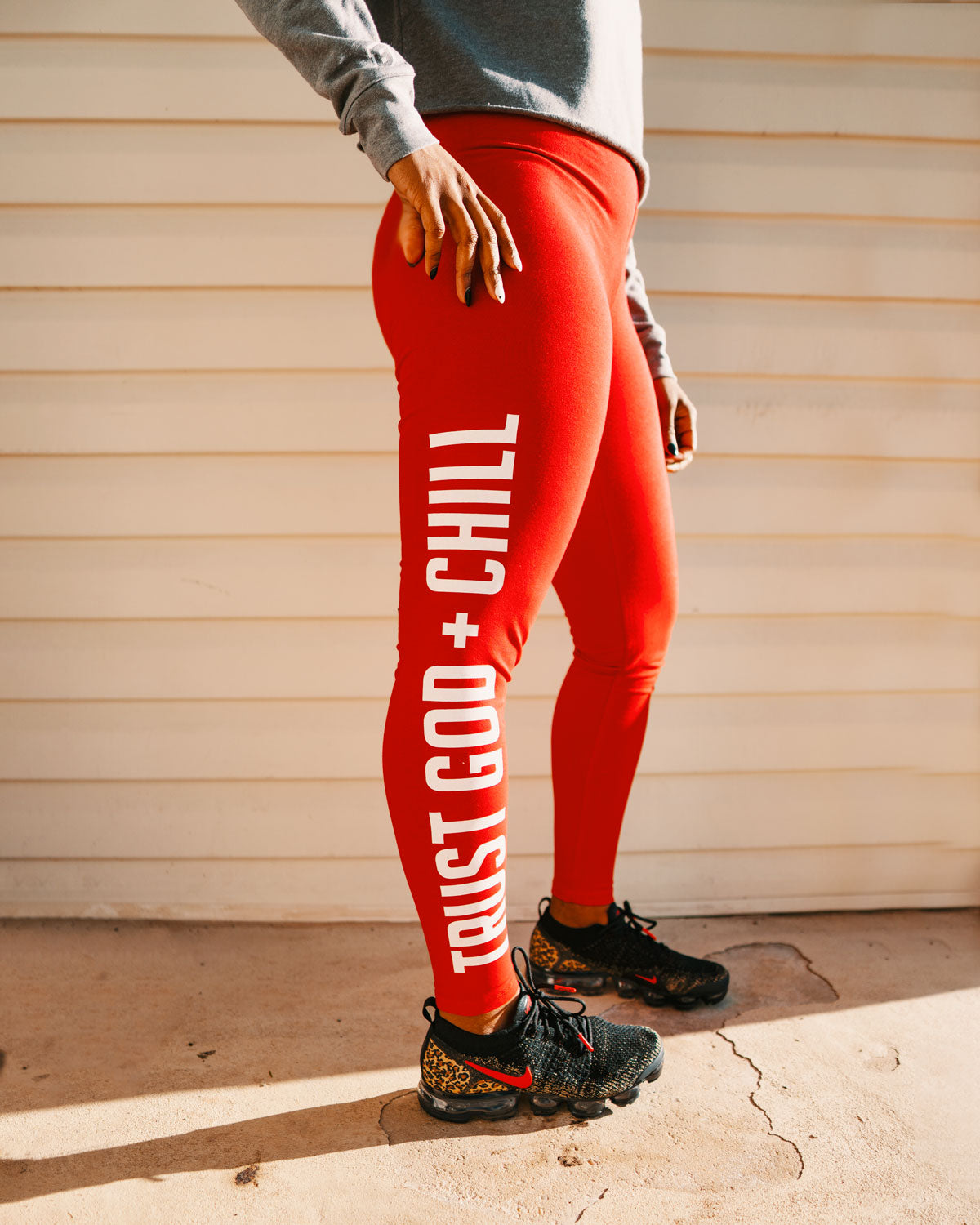 Trust God + Chill Women's Leggings