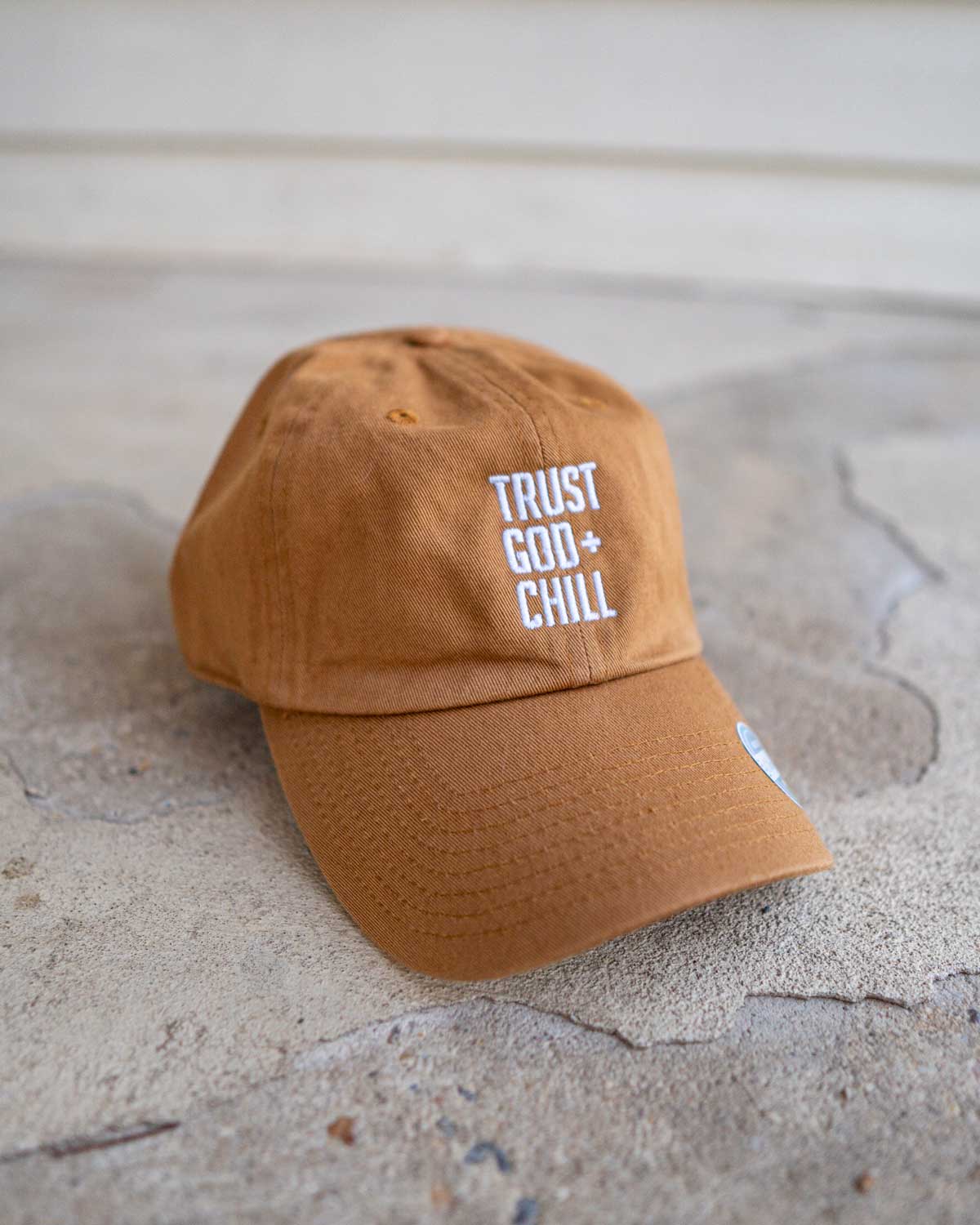 Trust God and Chill Hat (Non-Distressed) (Blk-Fri)