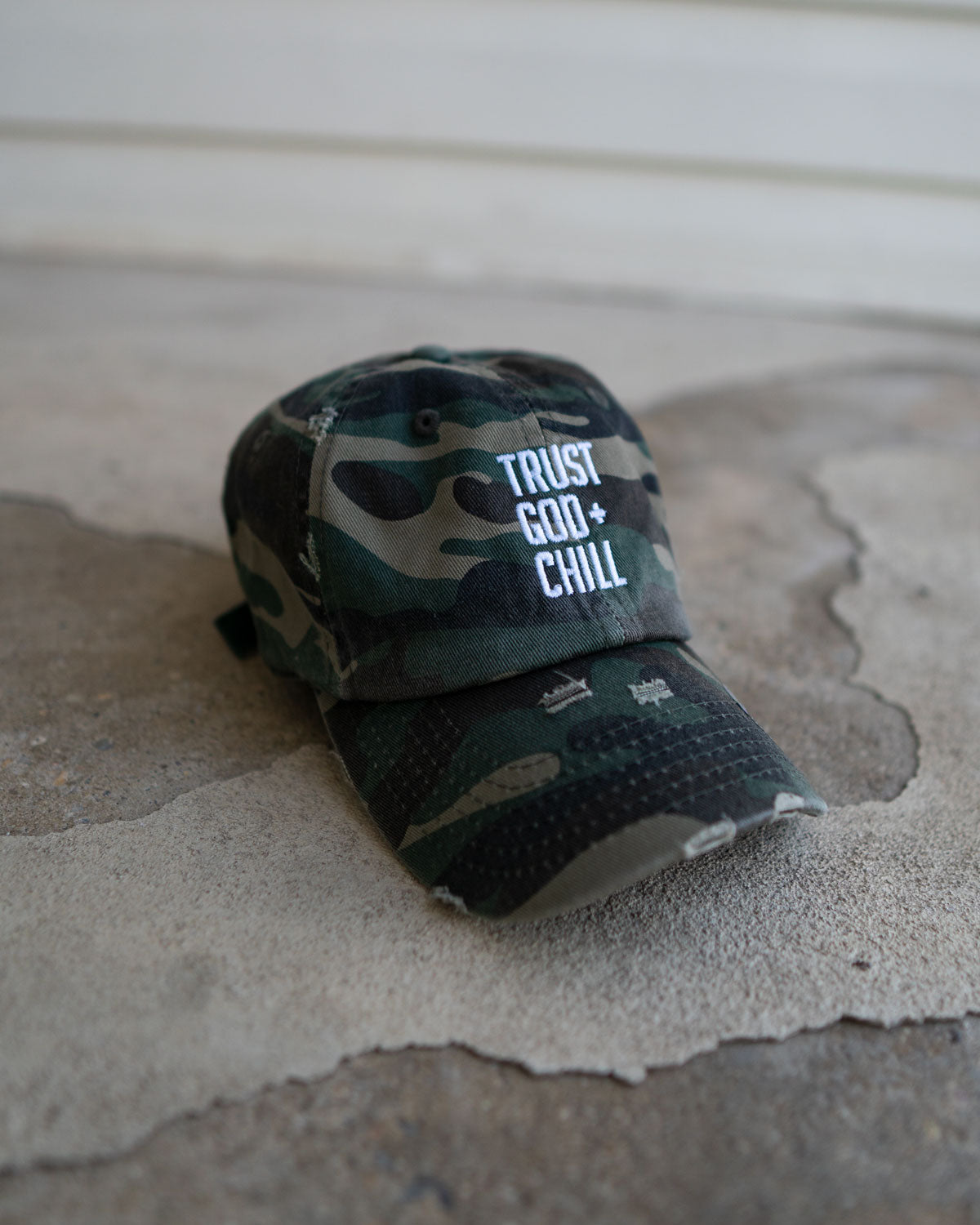 Trust God + Chill Kid's Hat (Distressed)