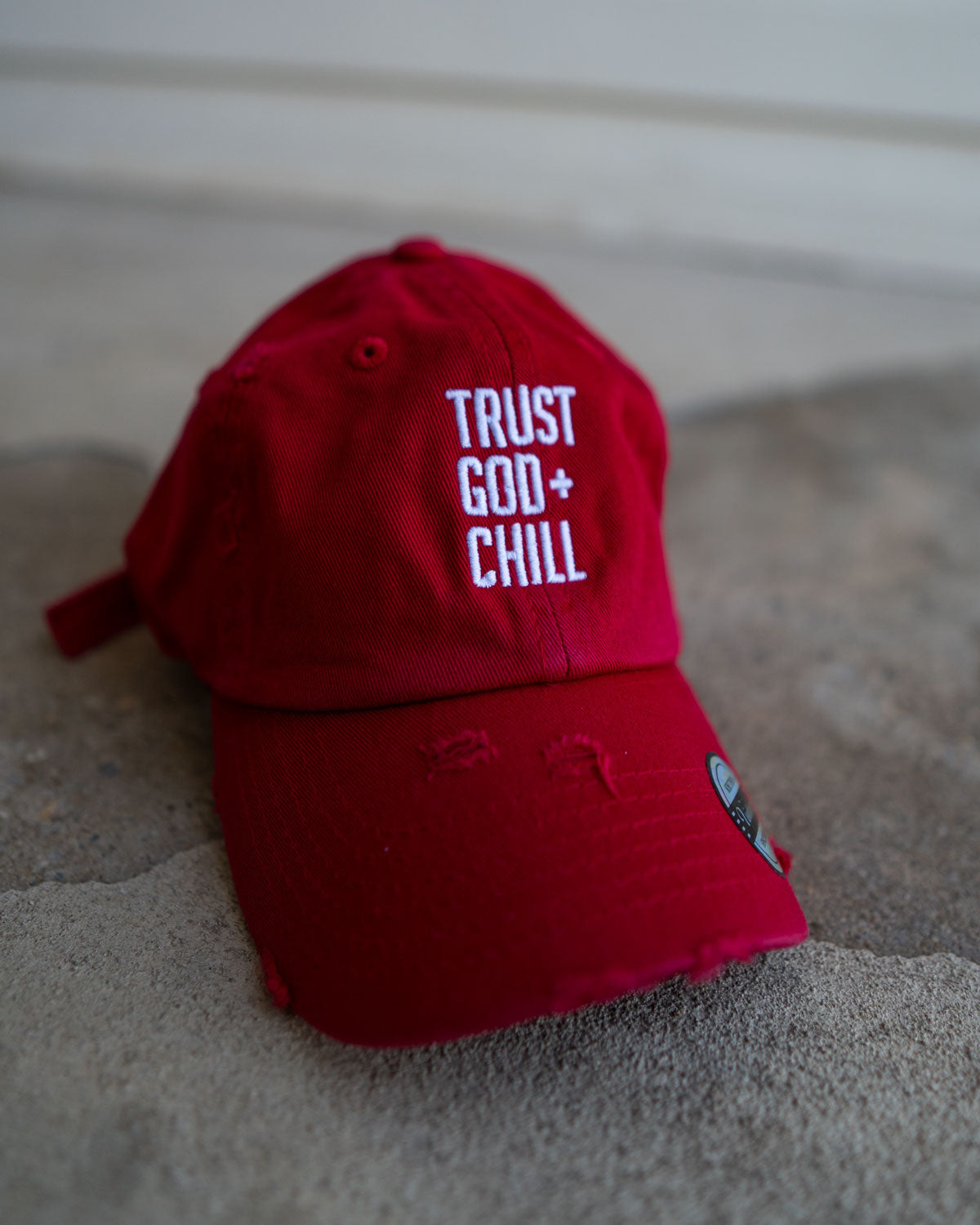 Trust God + Chill Kid's Hat (Distressed)