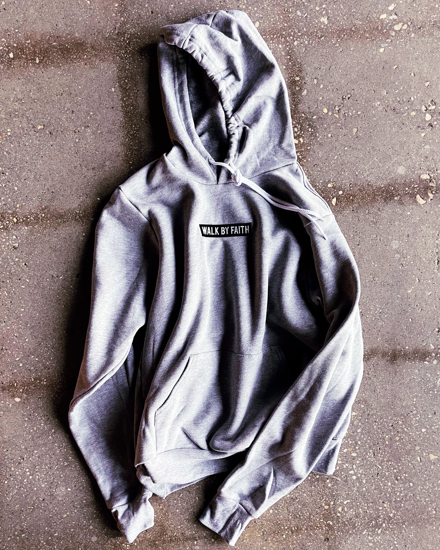 Walk By Faith Adult Sponge Fleece Embroidered Hoodie