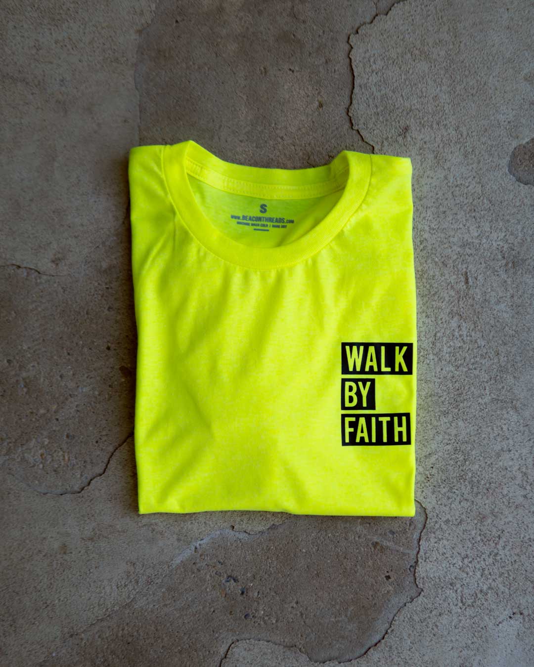 Walk By Faith Pocket Adult T-Shirt
