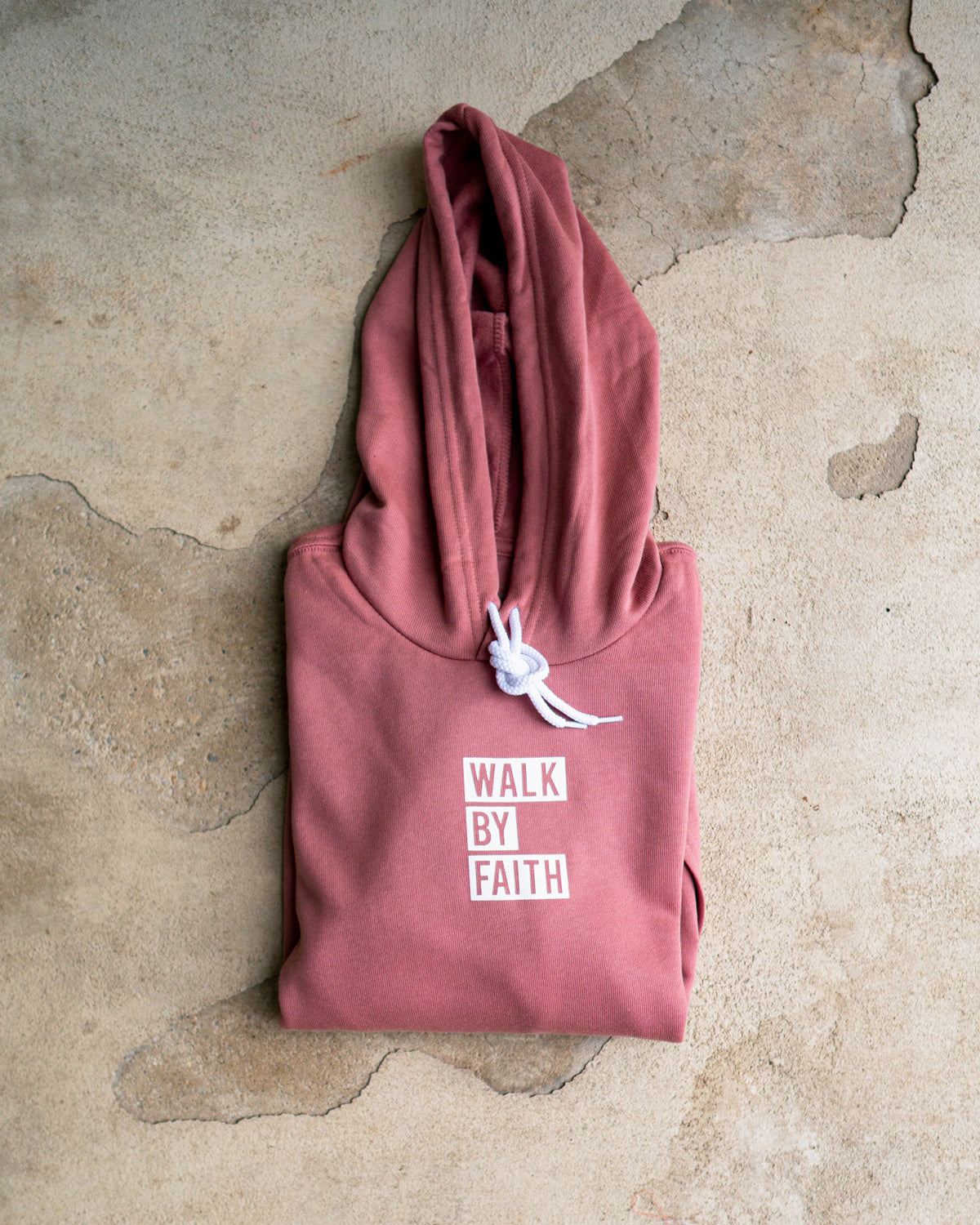 Walk By Faith Pocket Adult Sponge Fleece Hoodie