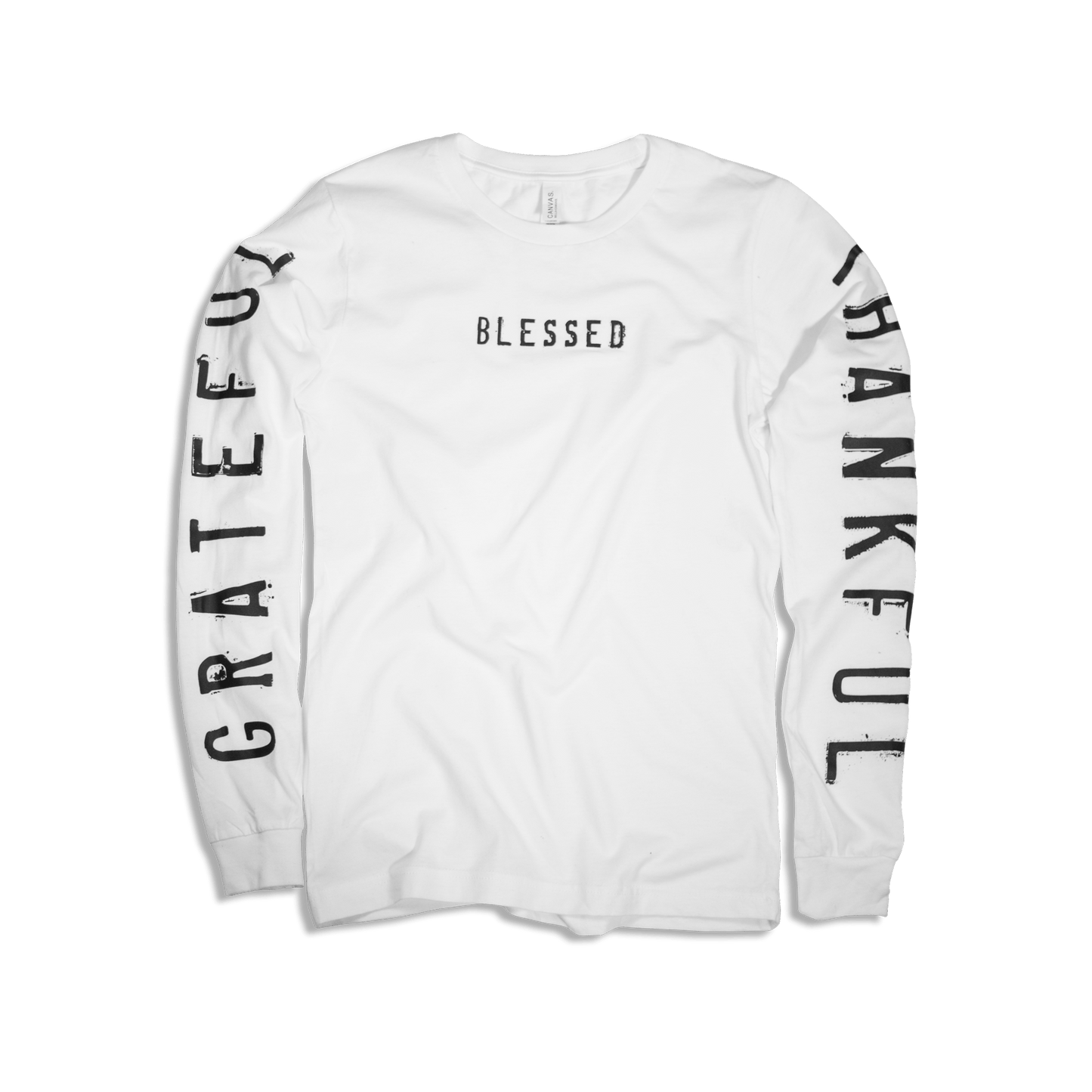 Grateful Thankful Blessed Adult Long-sleeve Shirt